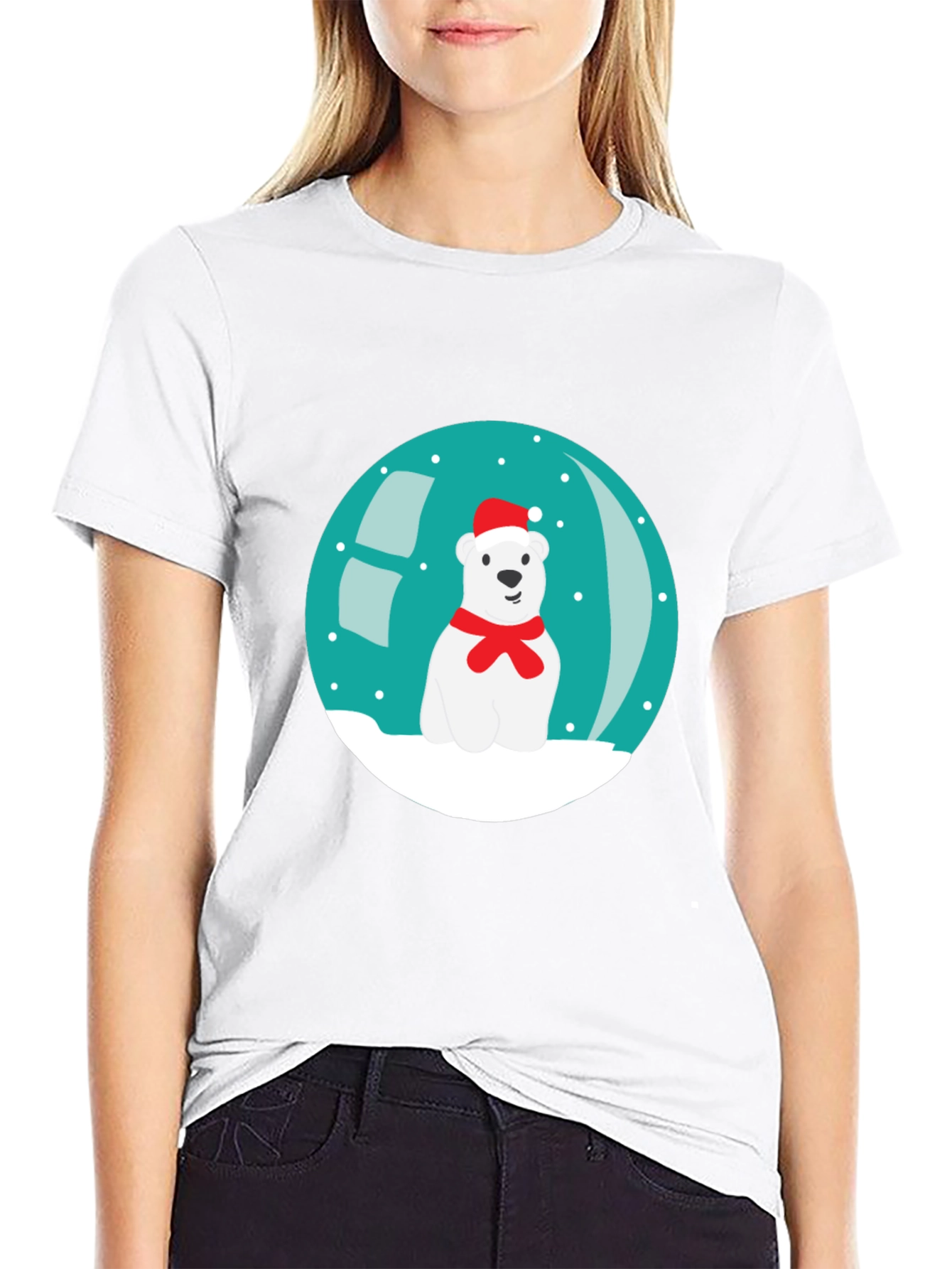 Festive Polar Bear T-Shirt