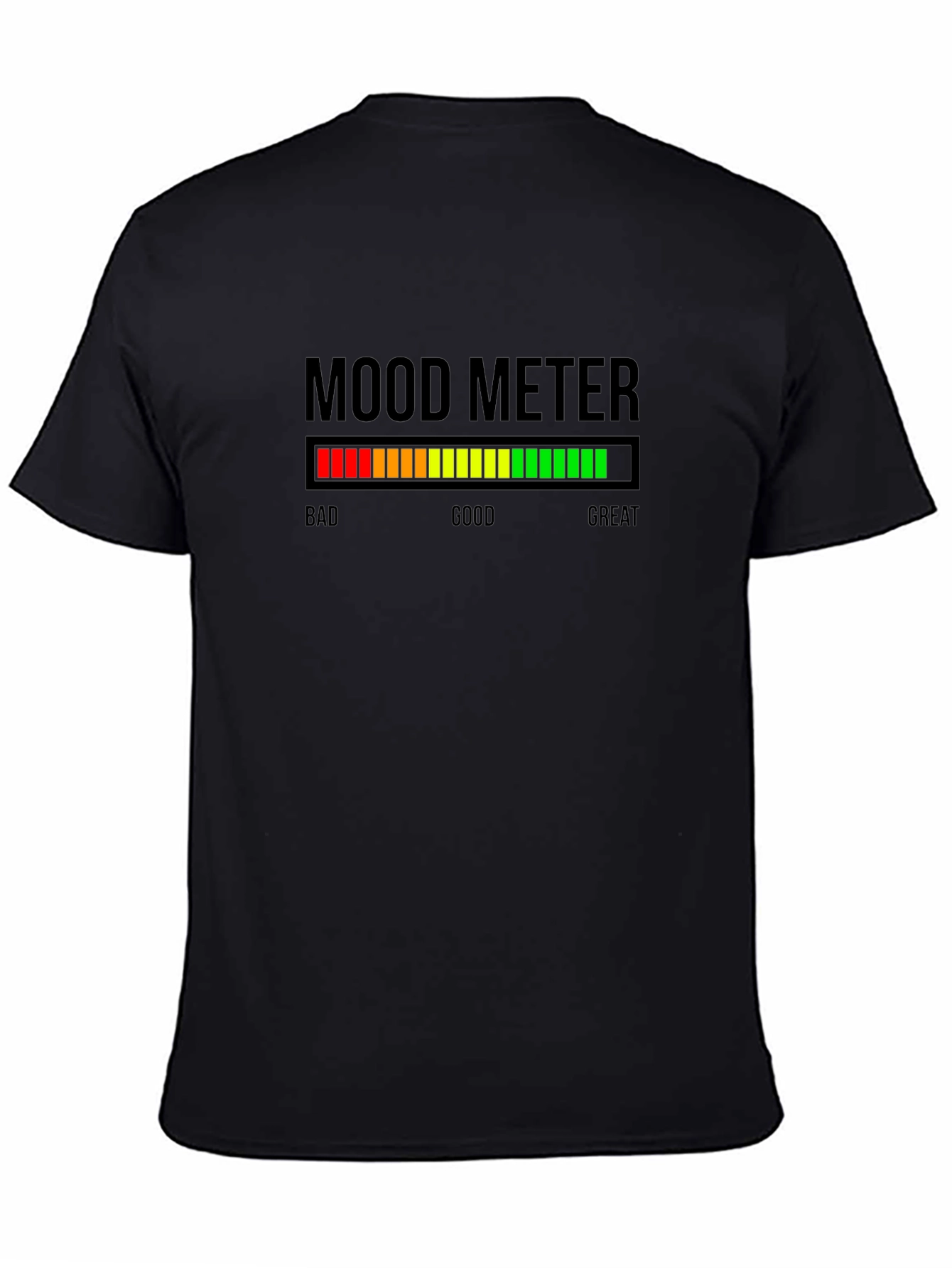 Mood Meter Graphic Tee - Black Novelty Shirt