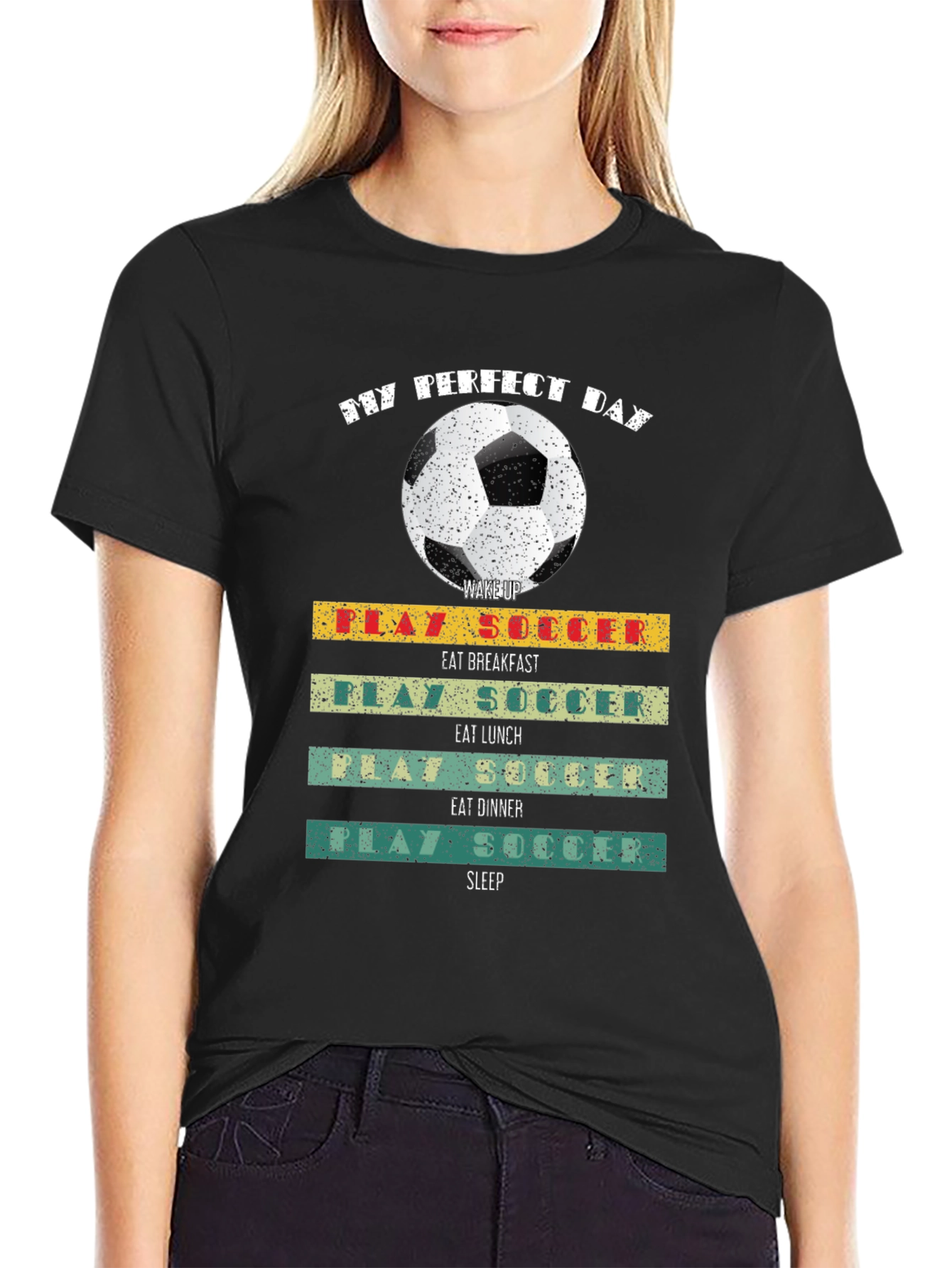 My Perfect Day Soccer Graphic Tee