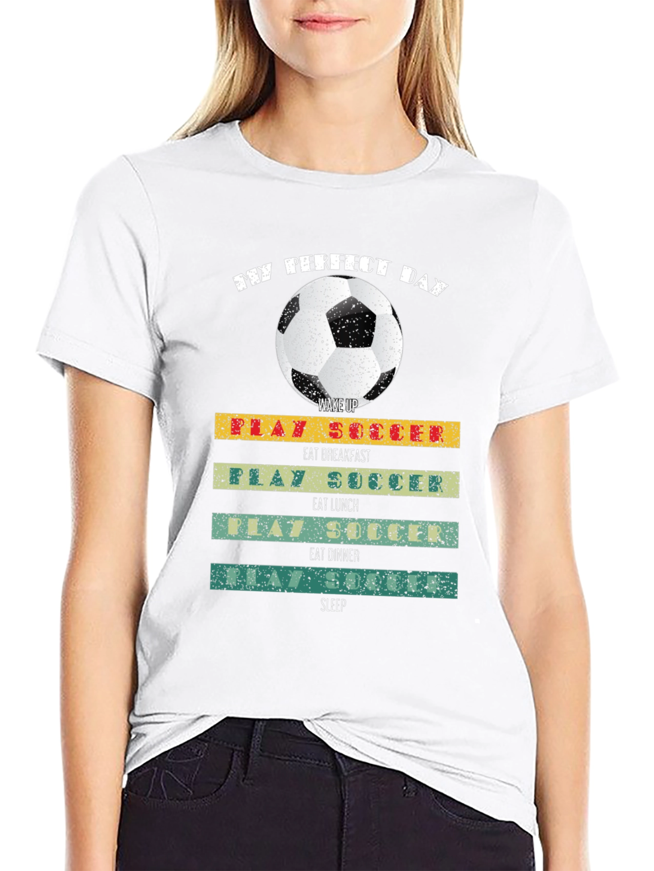 My Perfect Day Soccer Graphic Tee