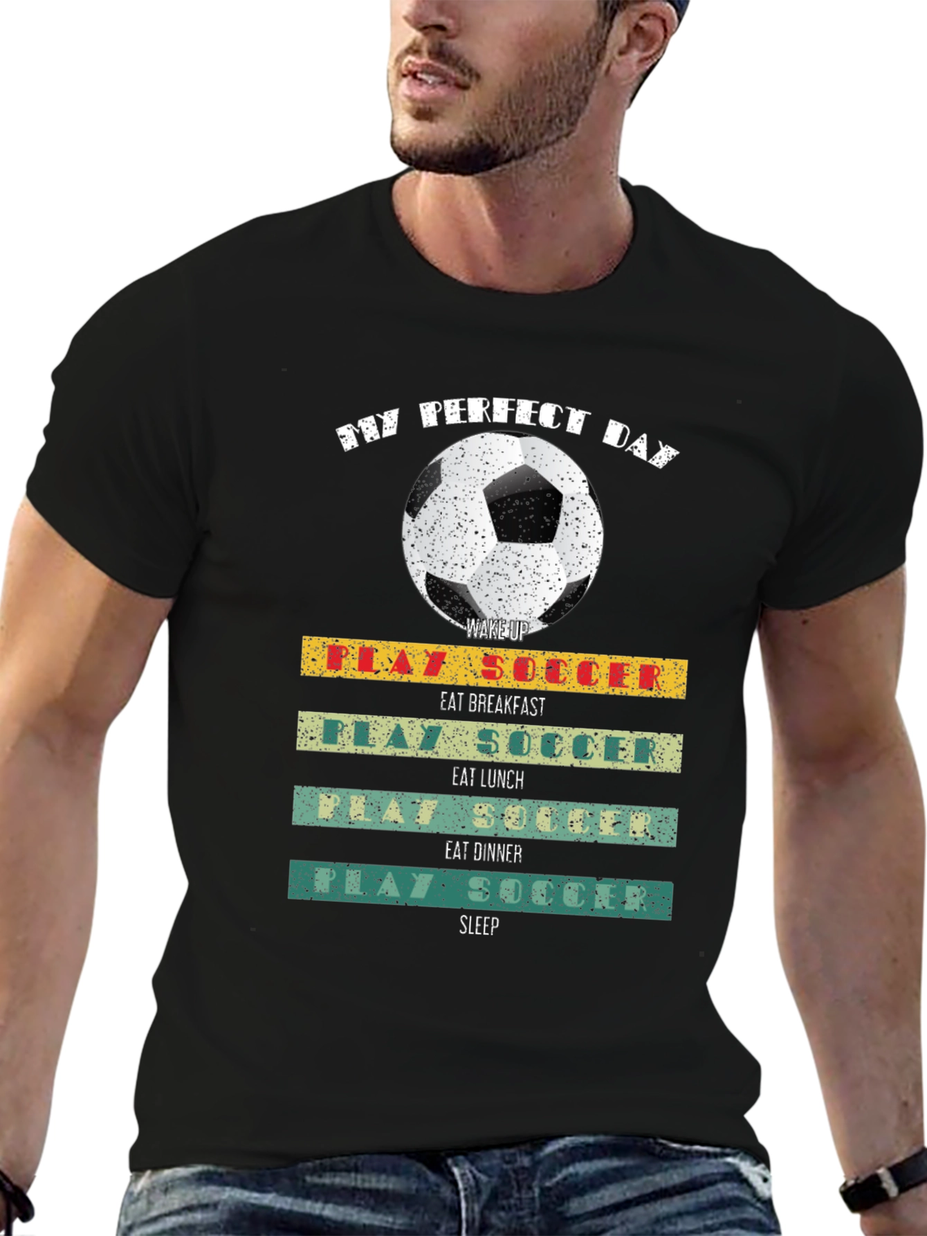 My Perfect Day Soccer Graphic Tee