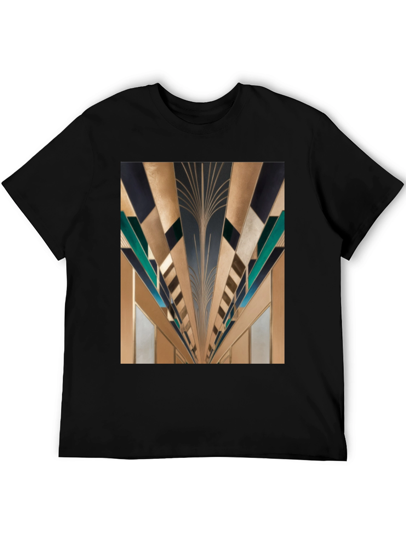 Geometric Art Deco Style Graphic Tee