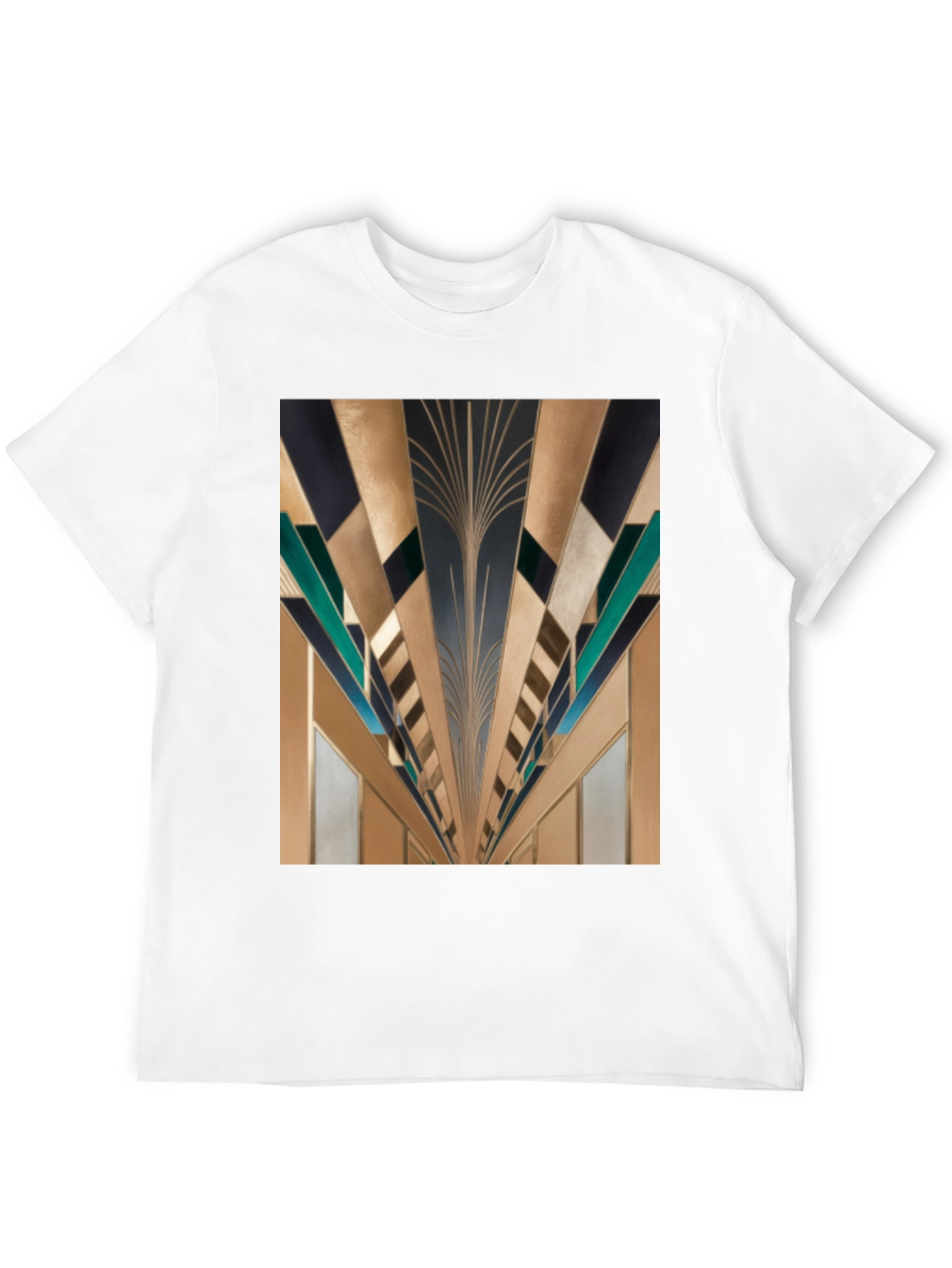 Geometric Art Deco Style Graphic Tee