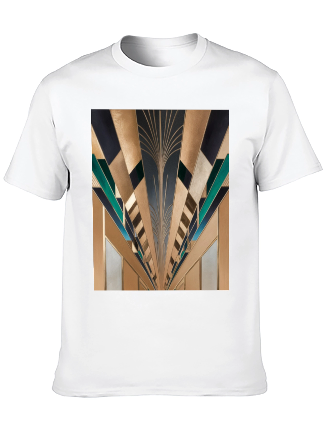 Geometric Art Deco Style Graphic Tee