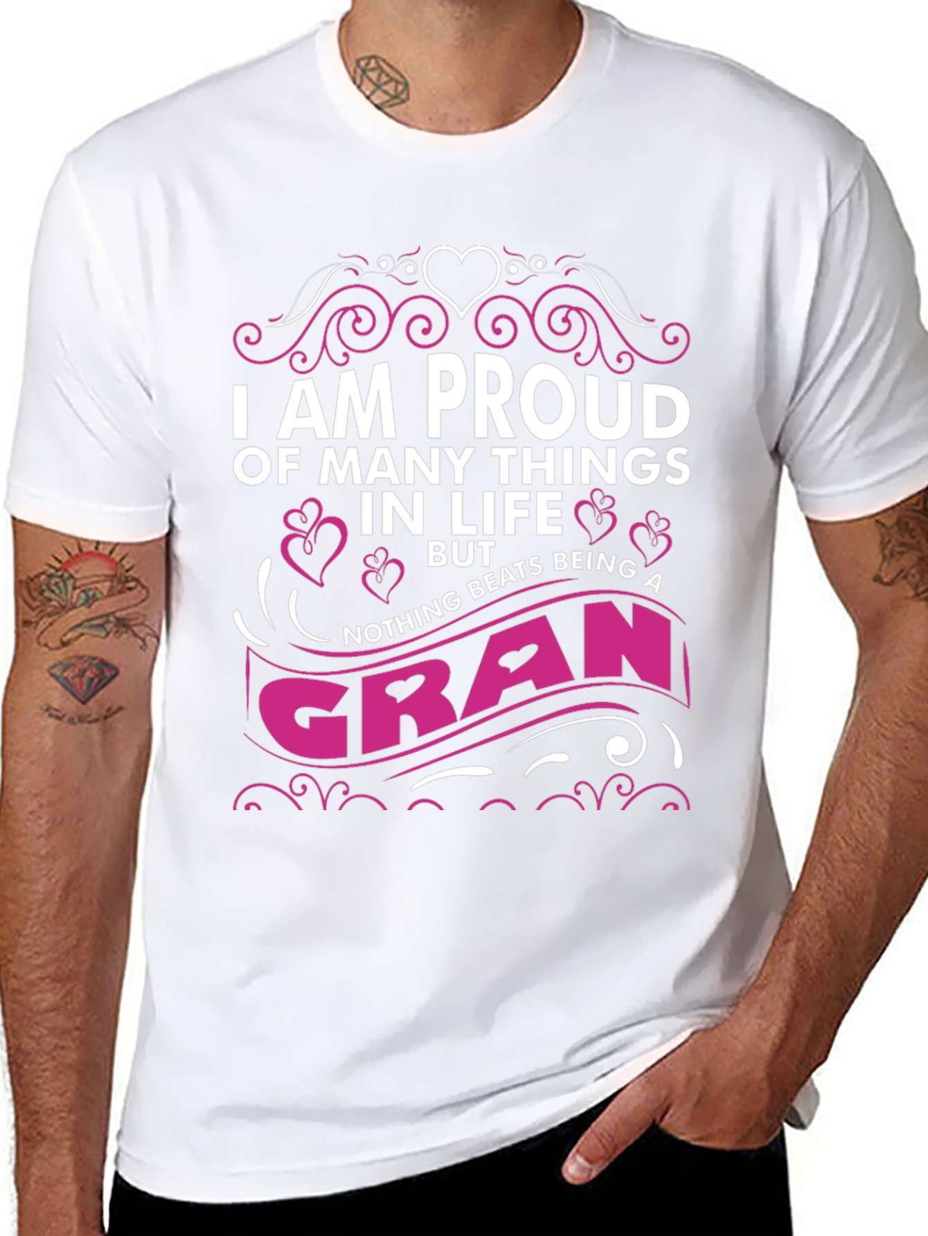 Proud Gran T-Shirt - Black Graphic Tee