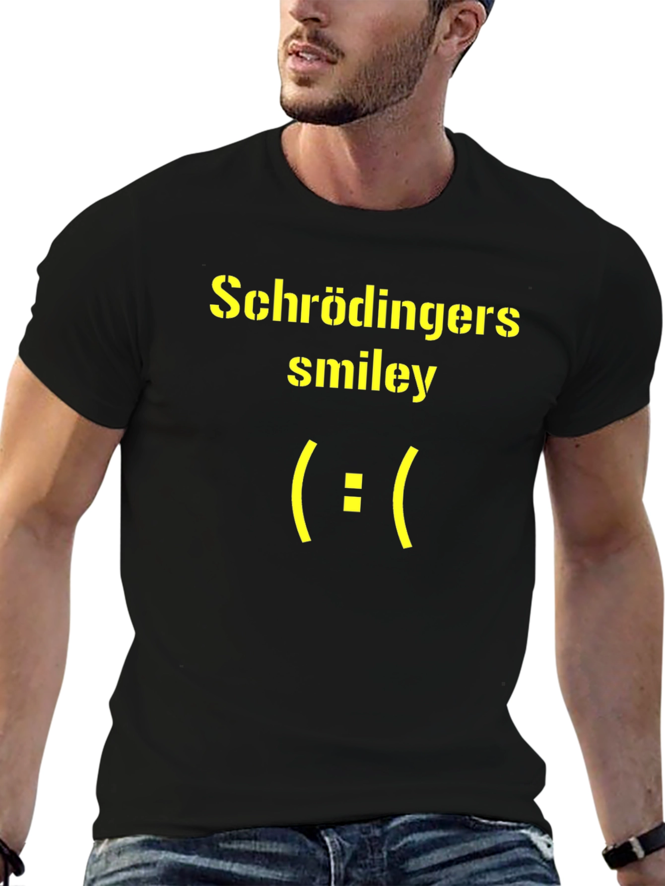 Schrödingers Smiley Face Graphic T-Shirt