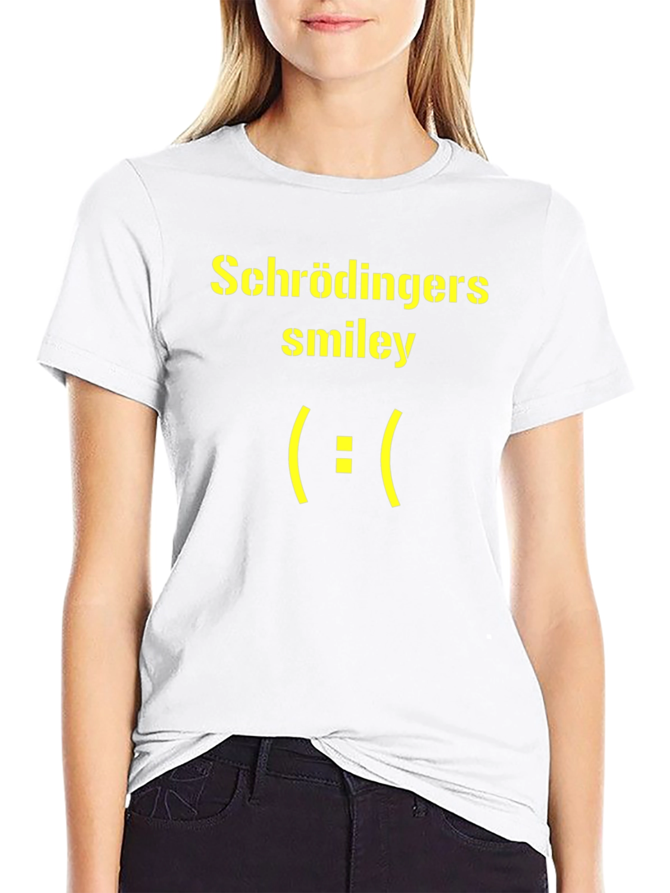 Schrödingers Smiley Face Graphic T-Shirt
