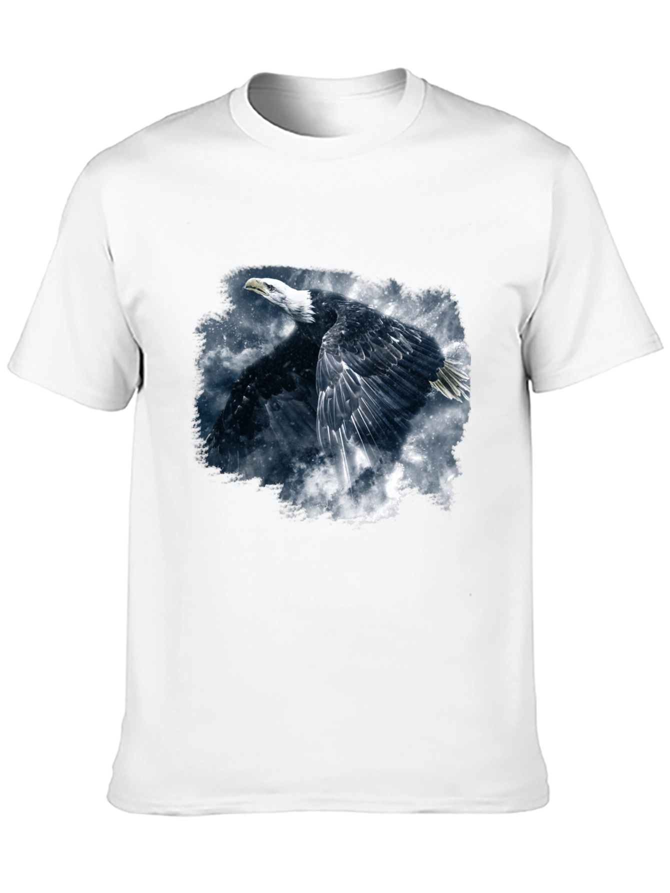 Eagle Graphic Print Black T-Shirt