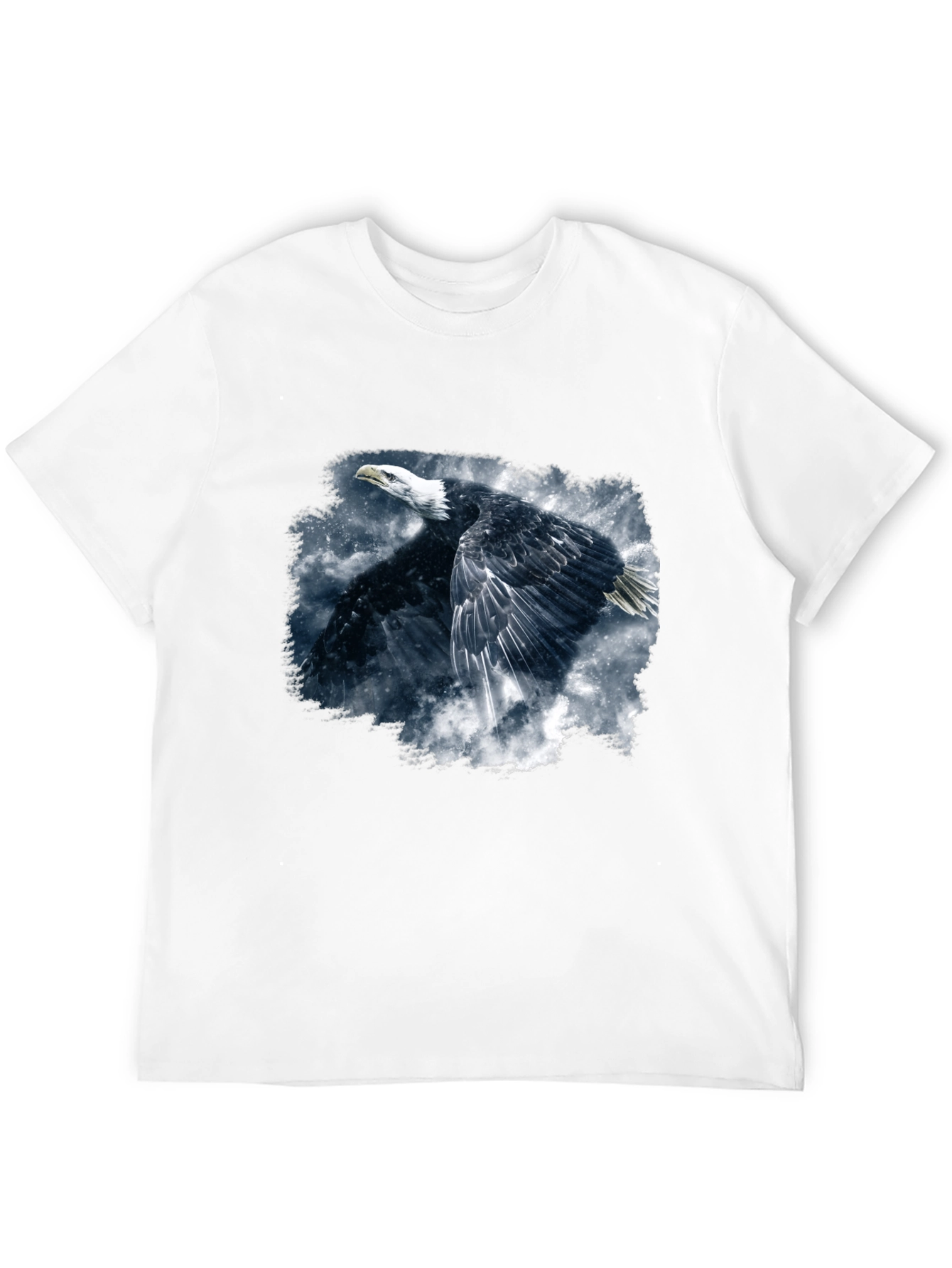 Eagle Graphic Print Black T-Shirt