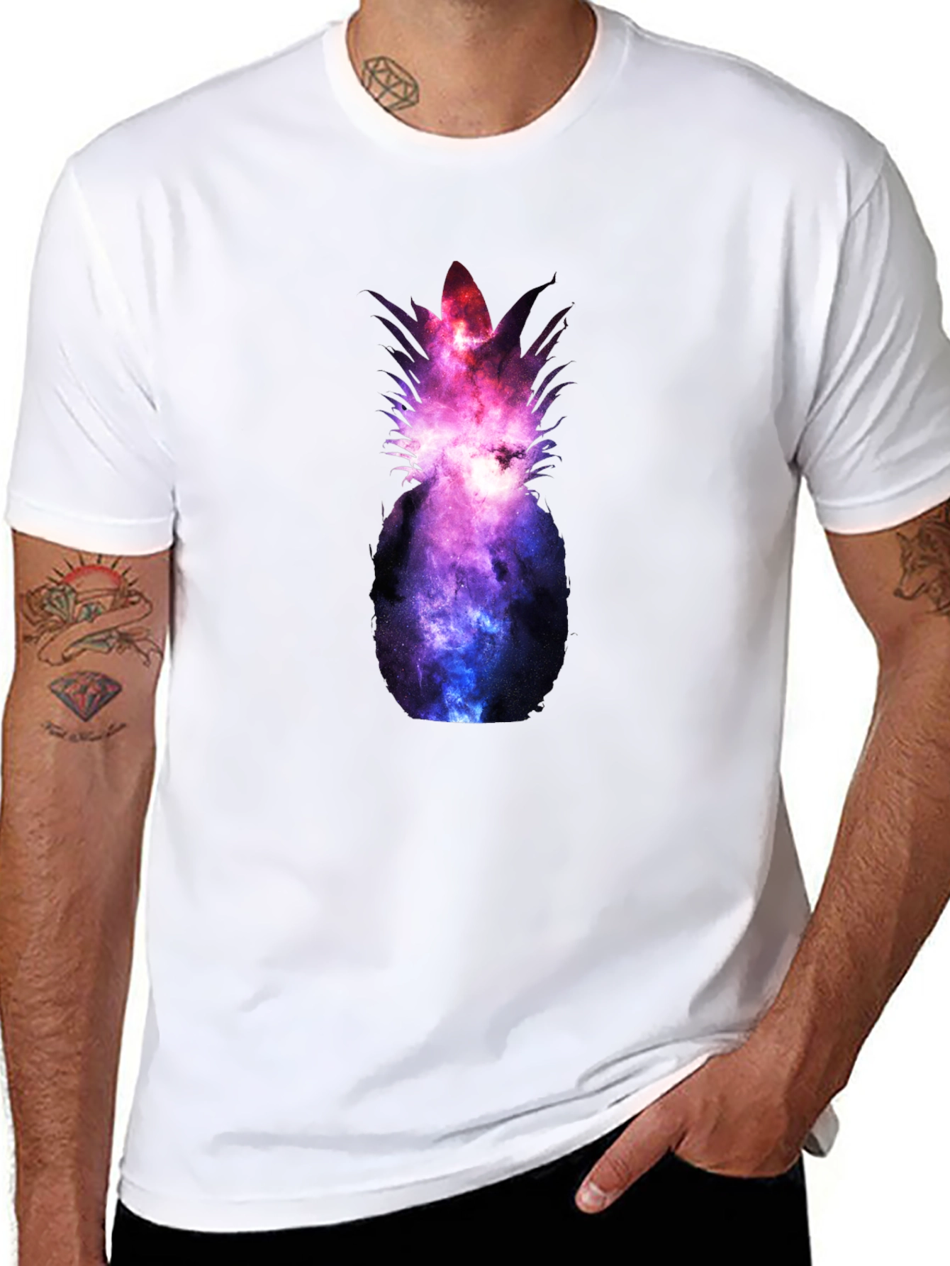Galaxy Pineapple Graphic Tee