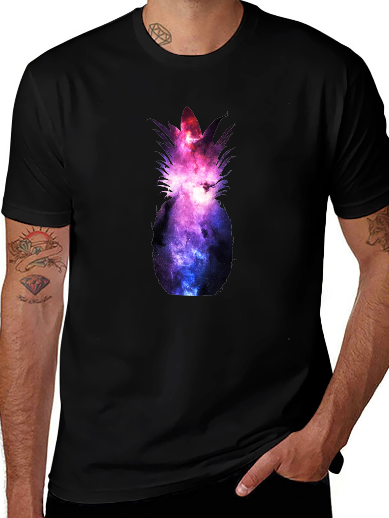 Galaxy Pineapple Graphic Tee