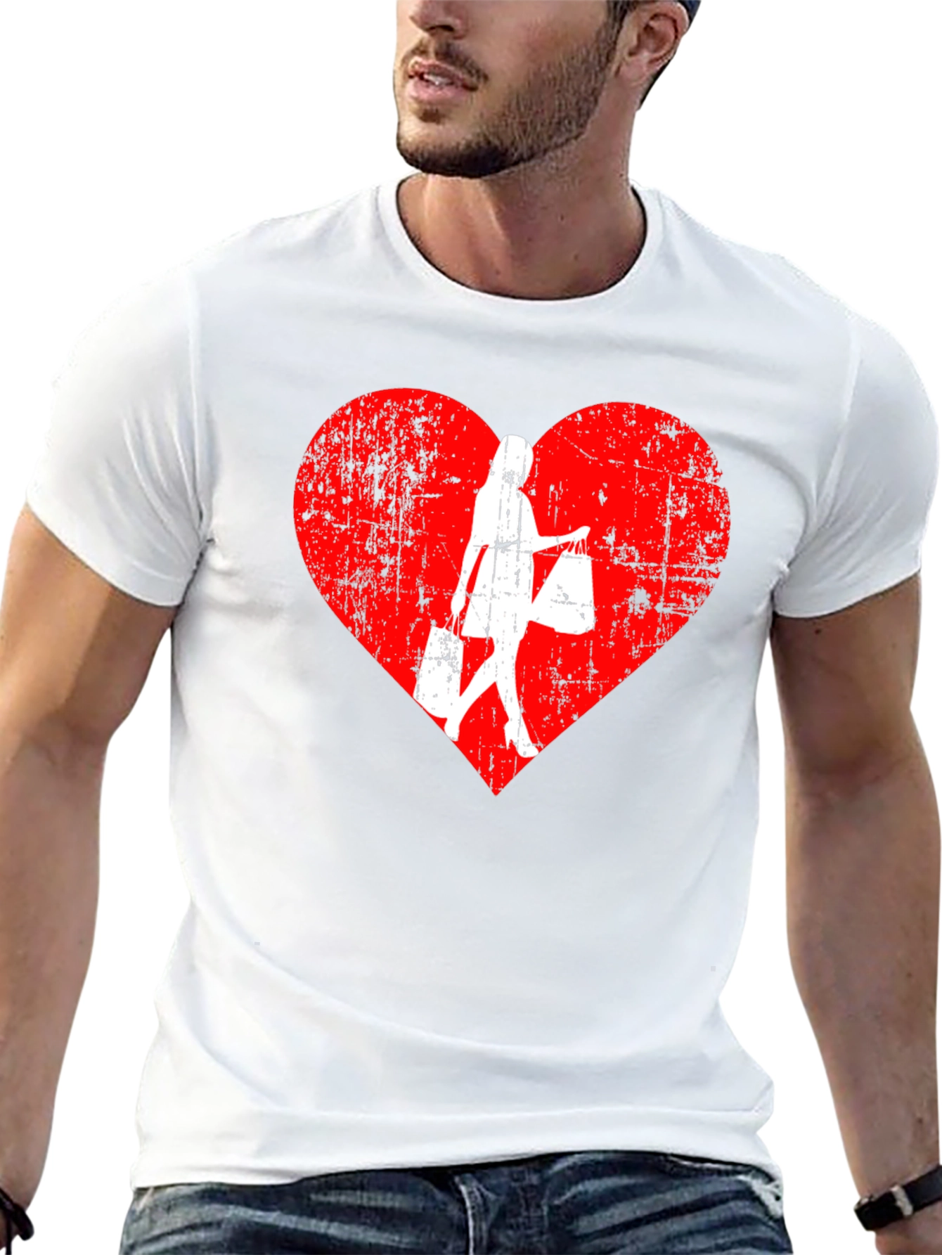 Shopping Lover T-Shirt - Heart Design