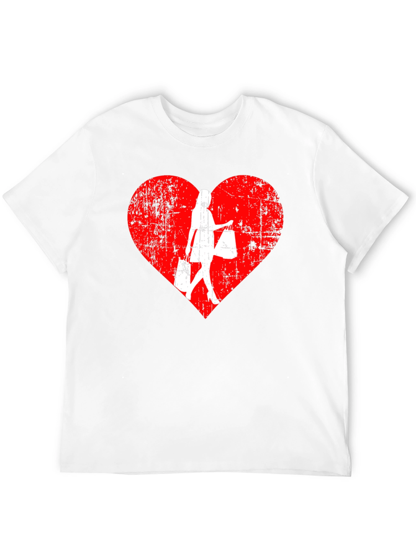 Shopping Lover T-Shirt - Heart Design