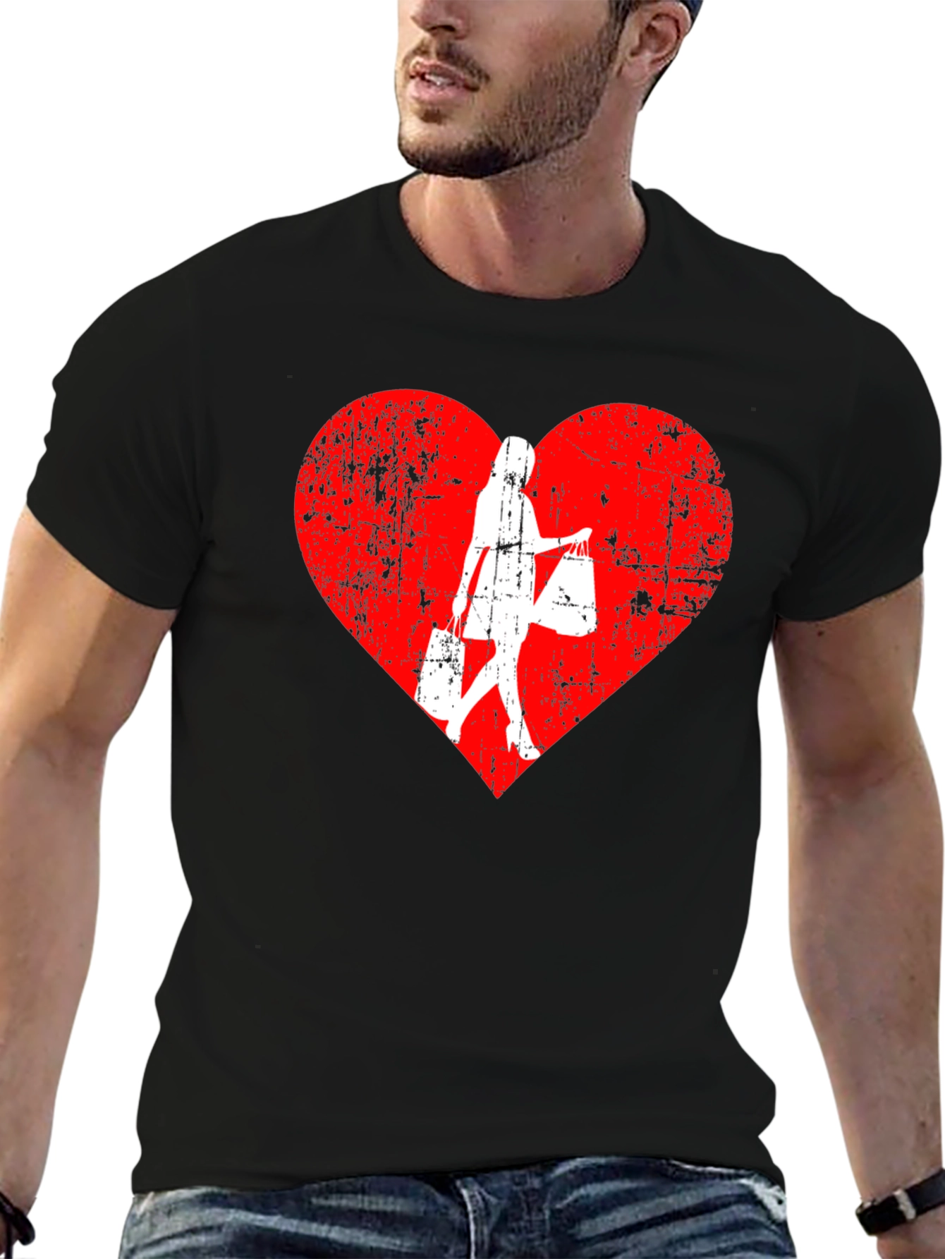 Shopping Lover T-Shirt - Heart Design