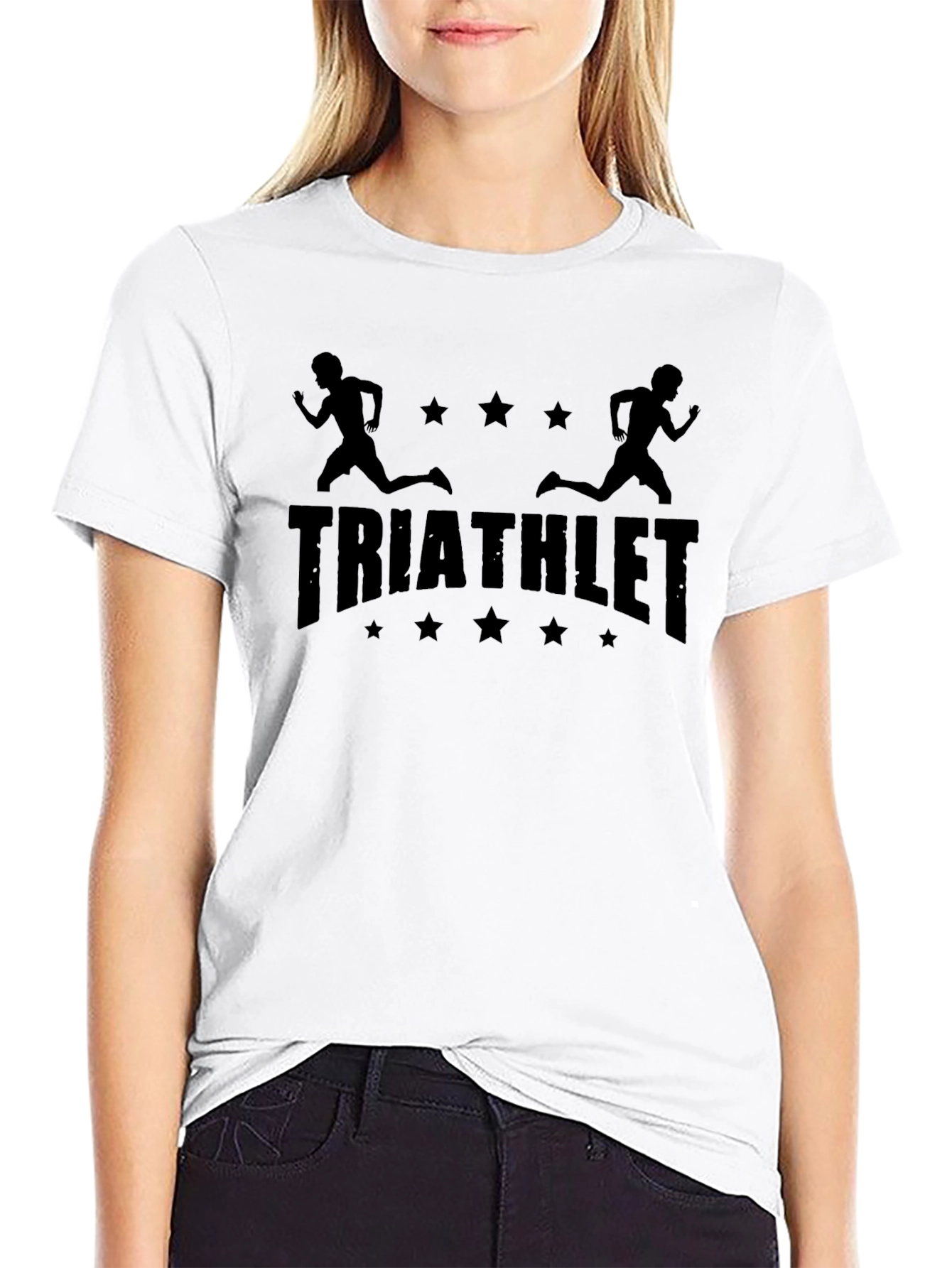 Triathlete Graphic Tee - Black Athletic Shirt