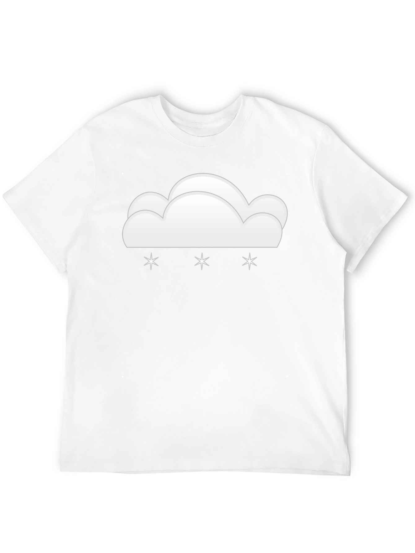 Snowy Cloud Graphic Tee - Weather Whimsy