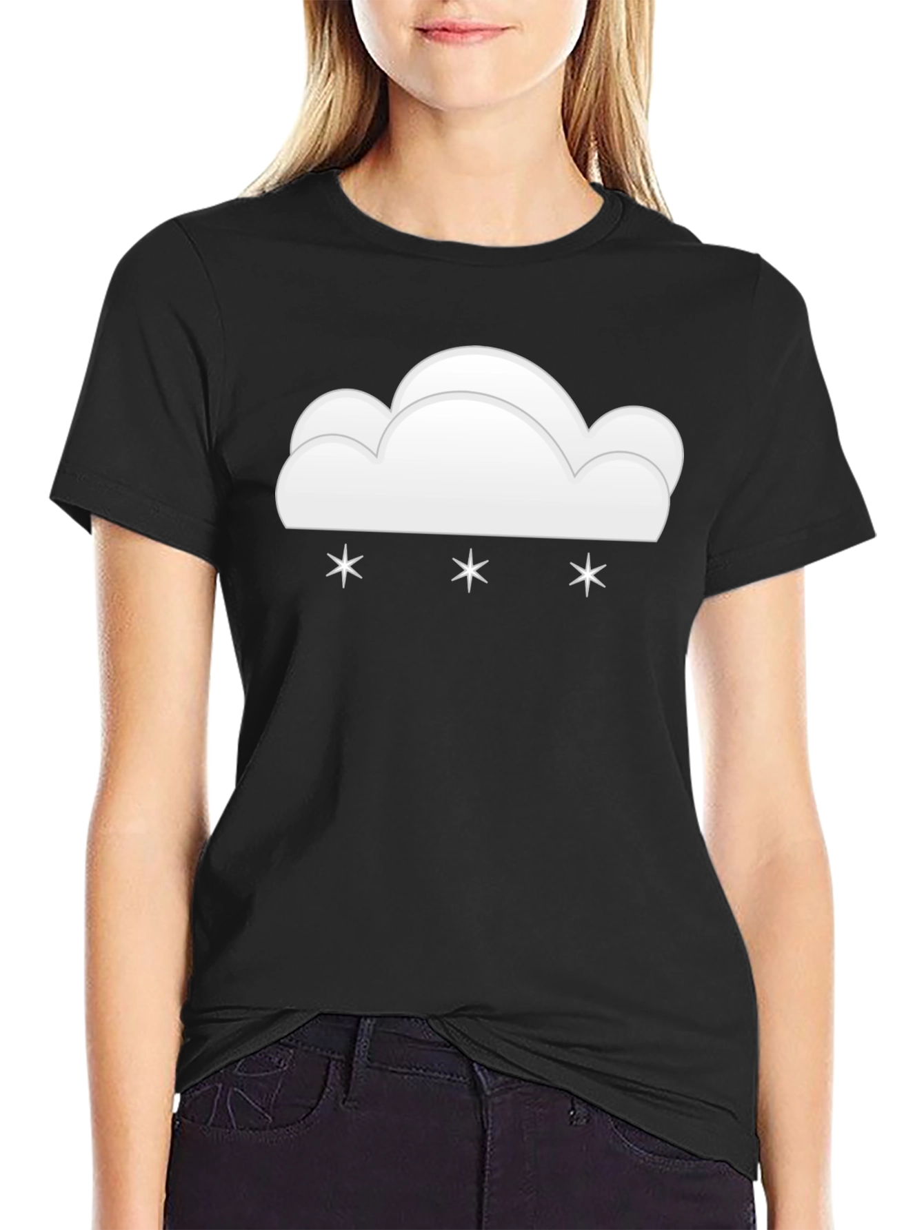 Snowy Cloud Graphic Tee - Weather Whimsy