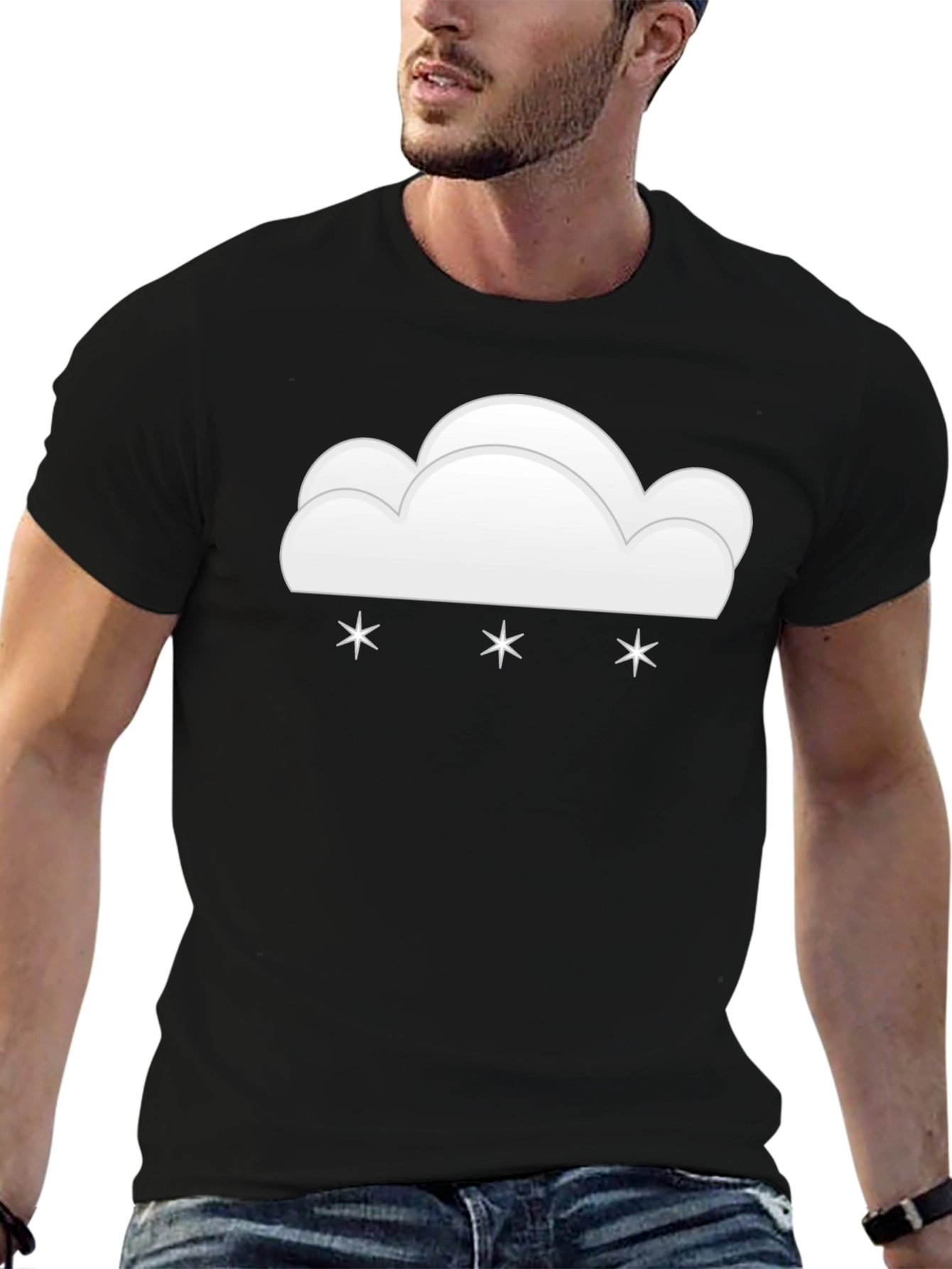 Snowy Cloud Graphic Tee - Weather Whimsy