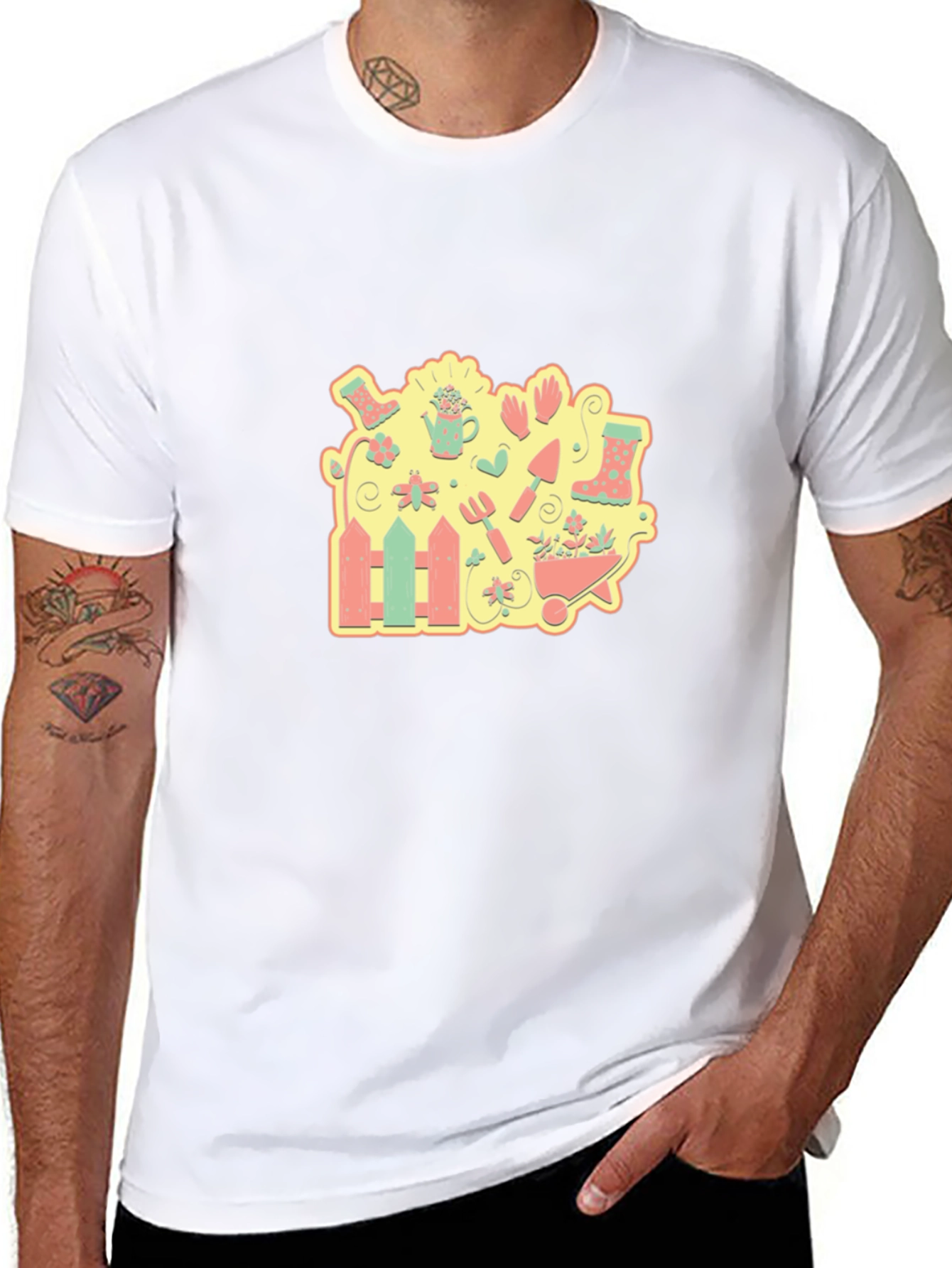 Gardening Graphic Tee - Black