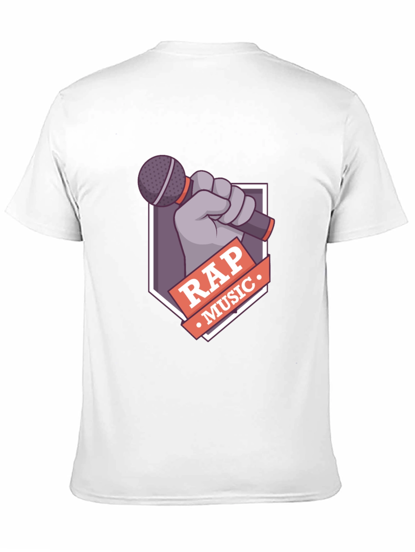 Rap Music Graphic Tee - Microphone Design