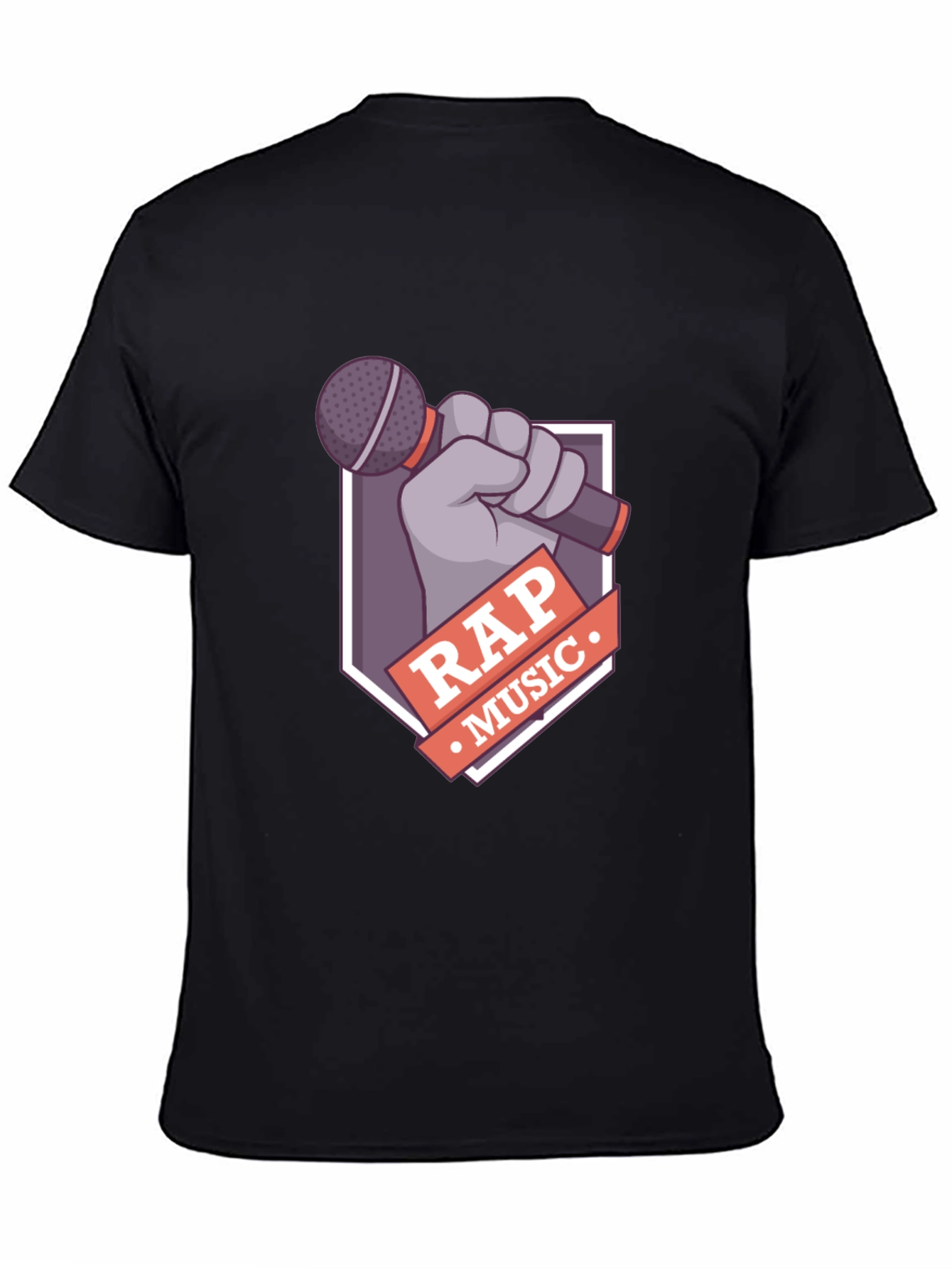 Rap Music Graphic Tee - Microphone Design