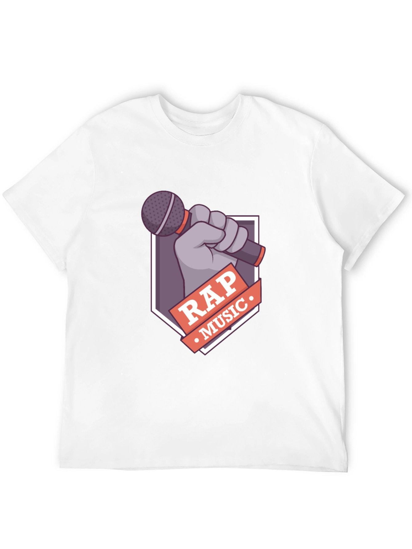 Rap Music Graphic Tee - Microphone Design