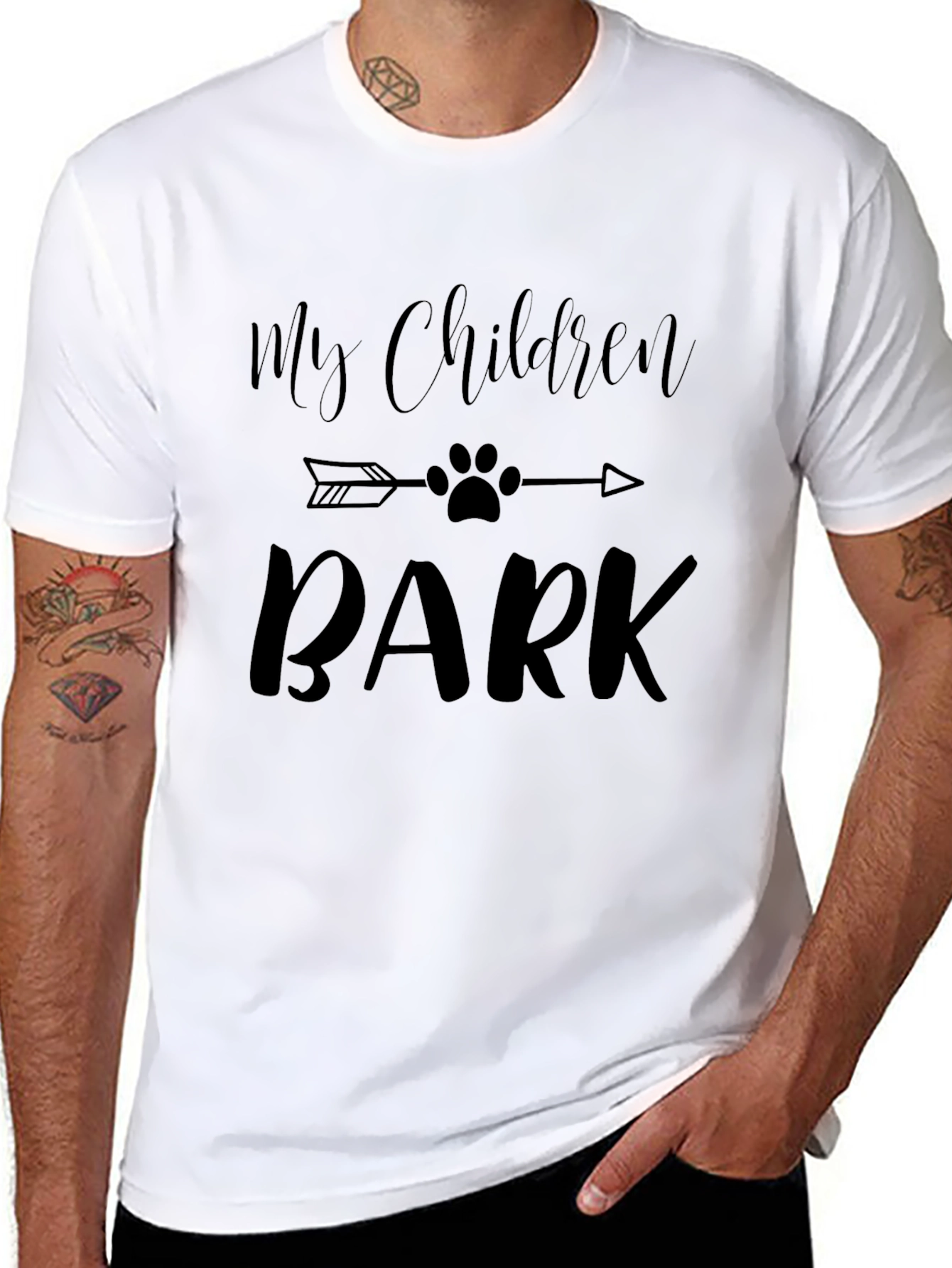 My Children Bark Graphic T-Shirt - Dog Lover Tee