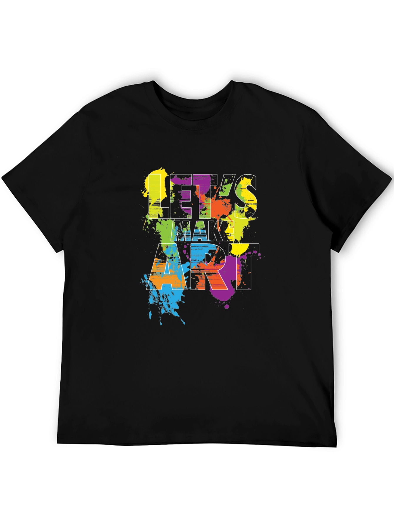 Lets Make Art Black T-Shirt