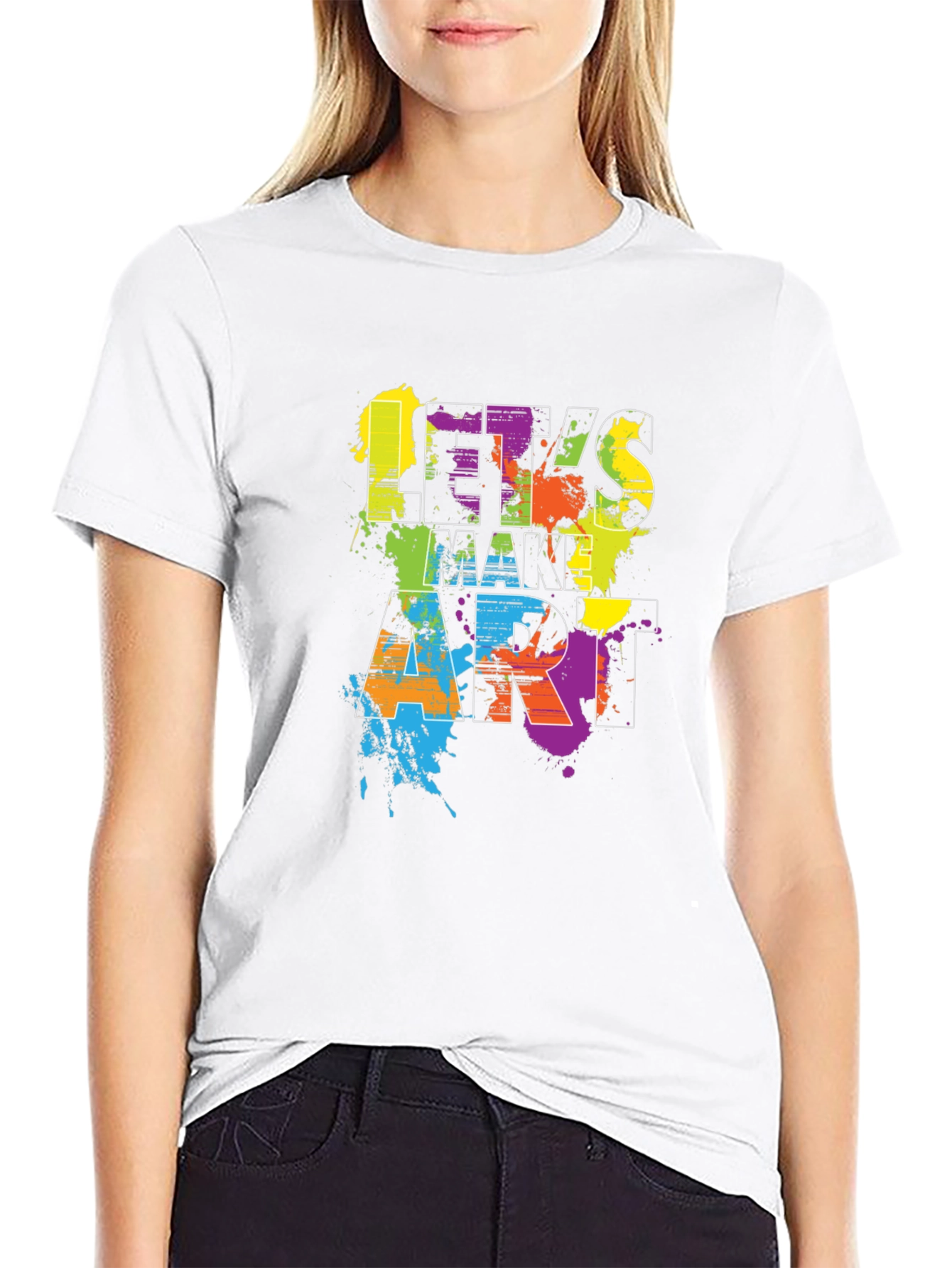 Lets Make Art Black T-Shirt