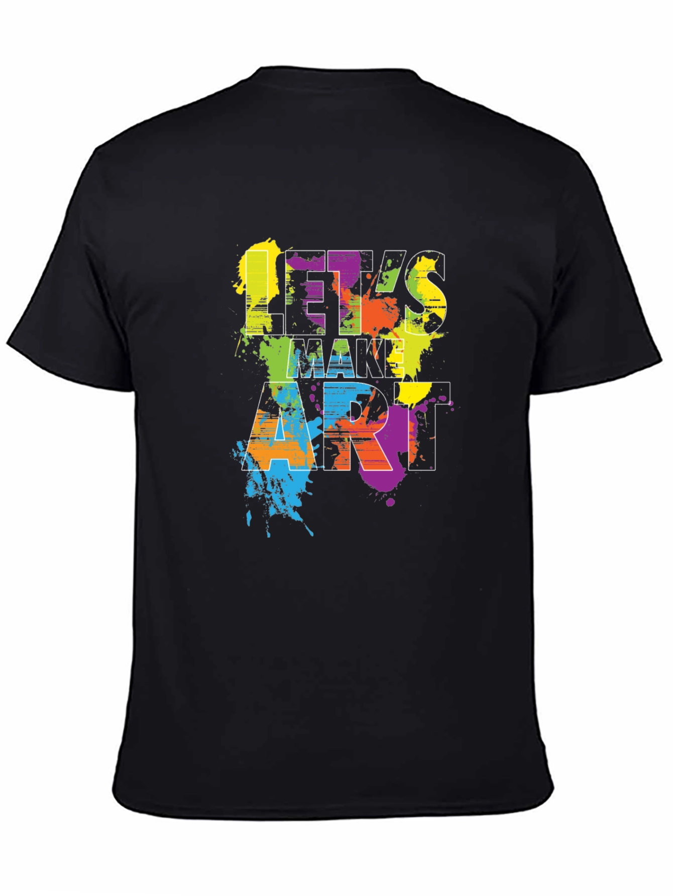Lets Make Art Black T-Shirt