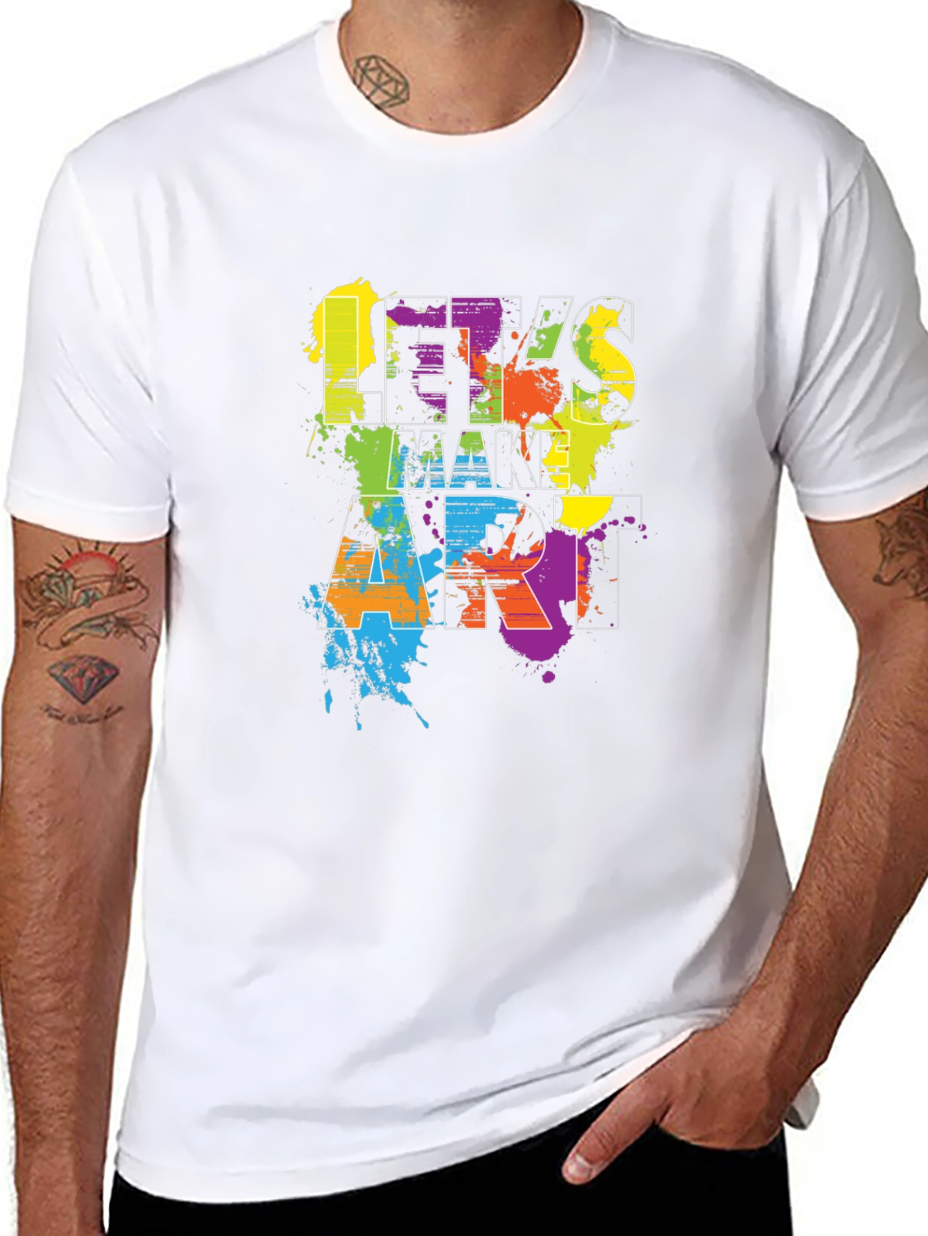 Lets Make Art Black T-Shirt