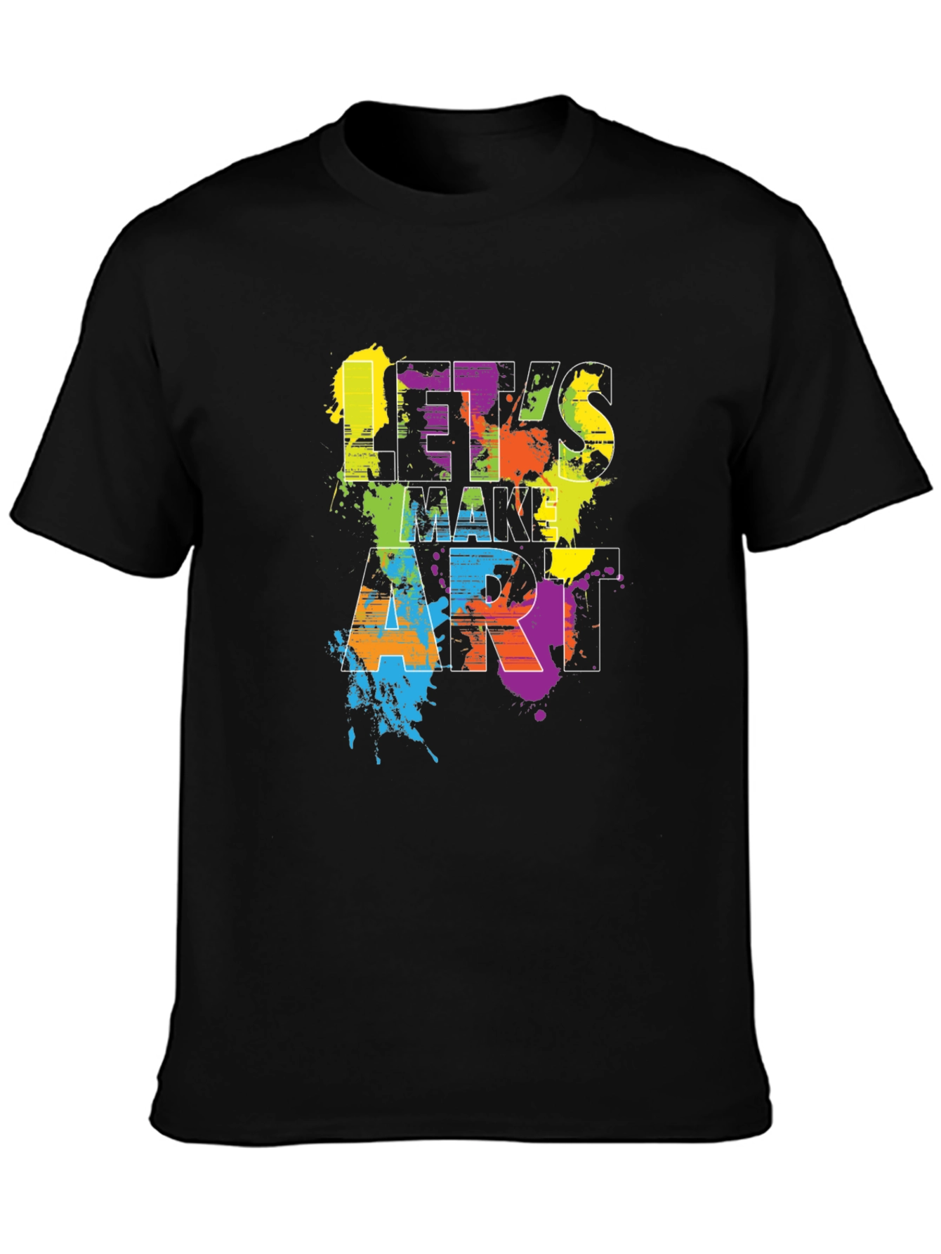 Lets Make Art Black T-Shirt