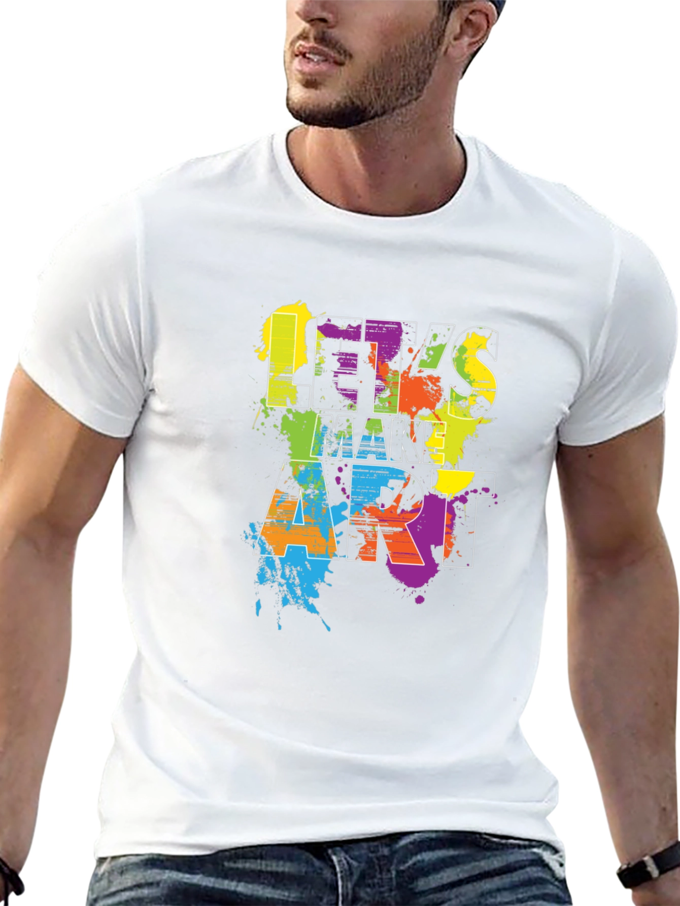 Lets Make Art Black T-Shirt