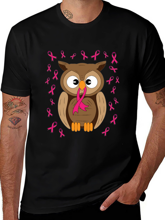 Owl Breast Cancer Awareness T-Shirt