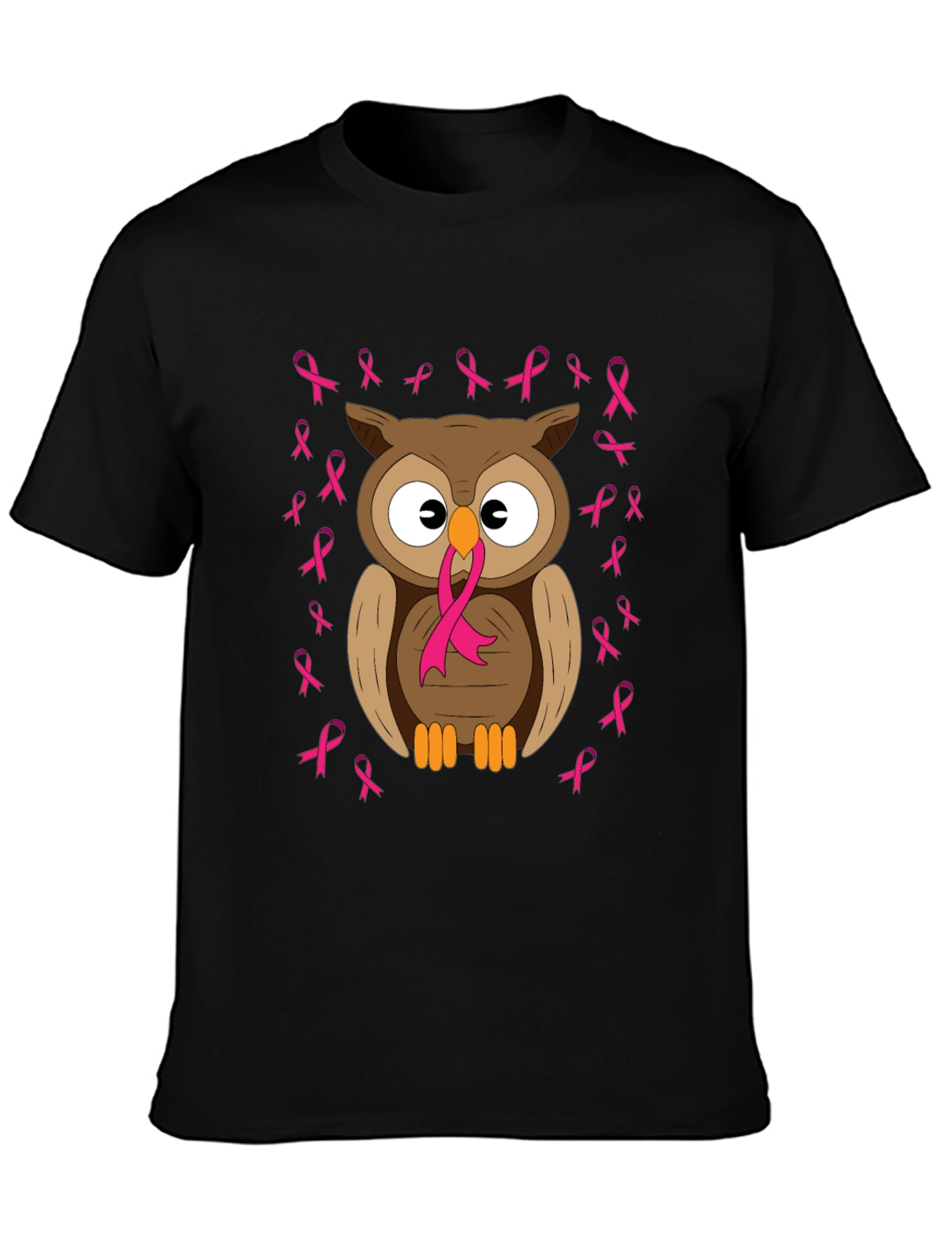 Owl Breast Cancer Awareness T-Shirt