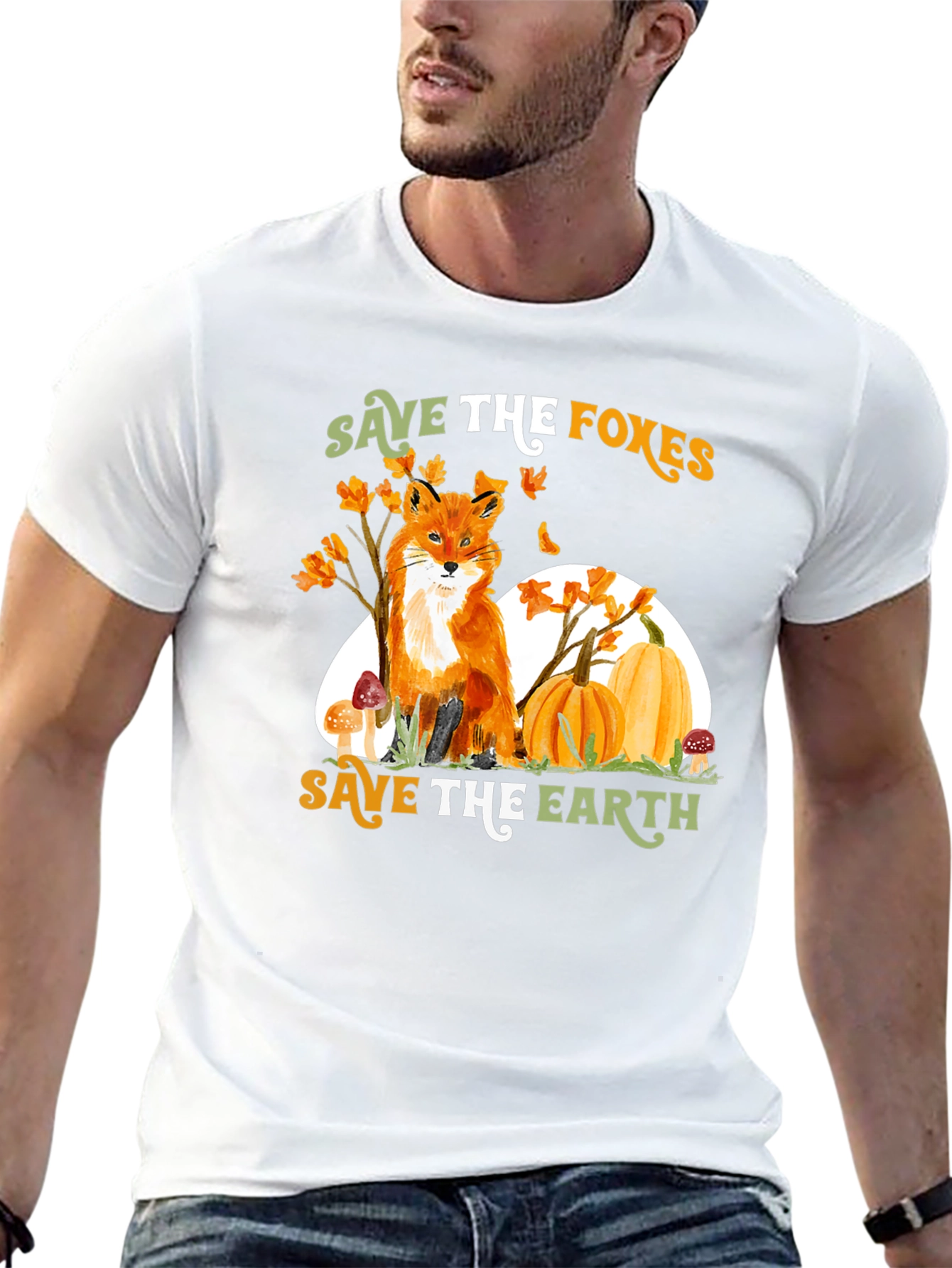 Save the Foxes T-Shirt - Earth Friendly Tee