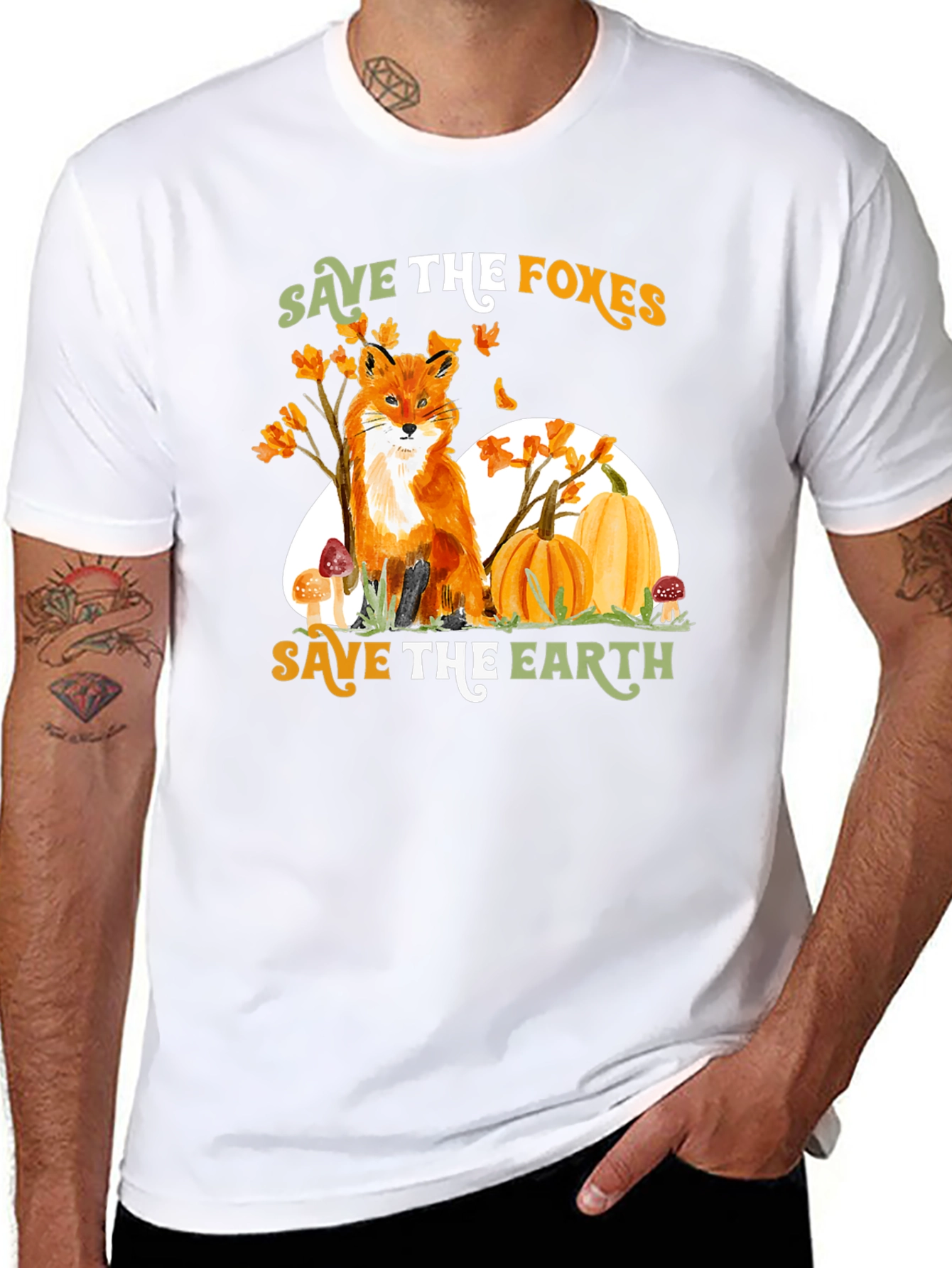 Save the Foxes T-Shirt - Earth Friendly Tee