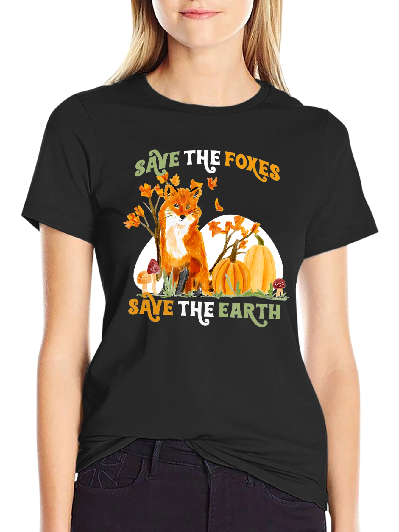 Save the Foxes T-Shirt - Earth Friendly Tee