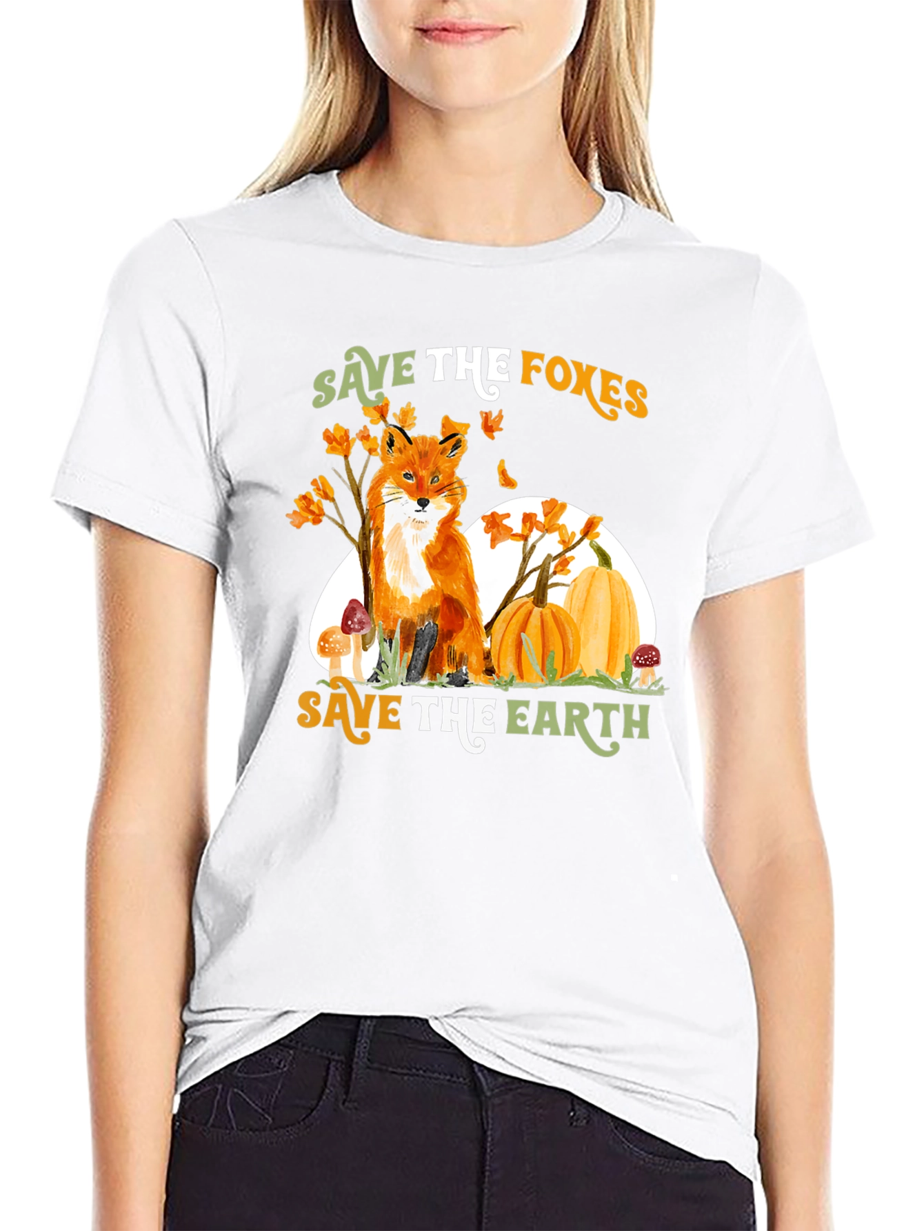 Save the Foxes T-Shirt - Earth Friendly Tee