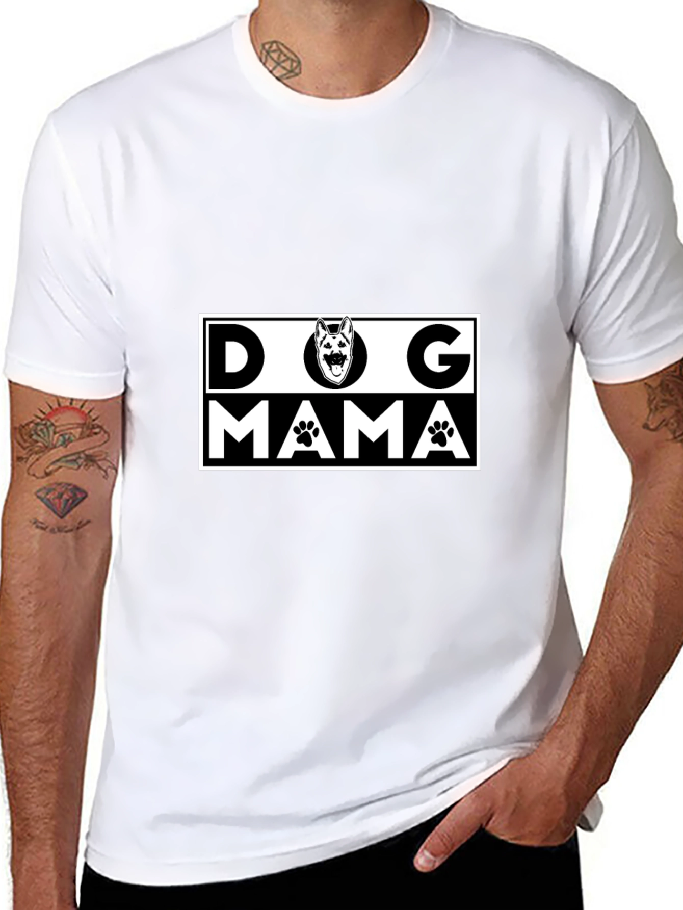 Dog Mama Graphic Tee - Cute Pet Lover Shirt