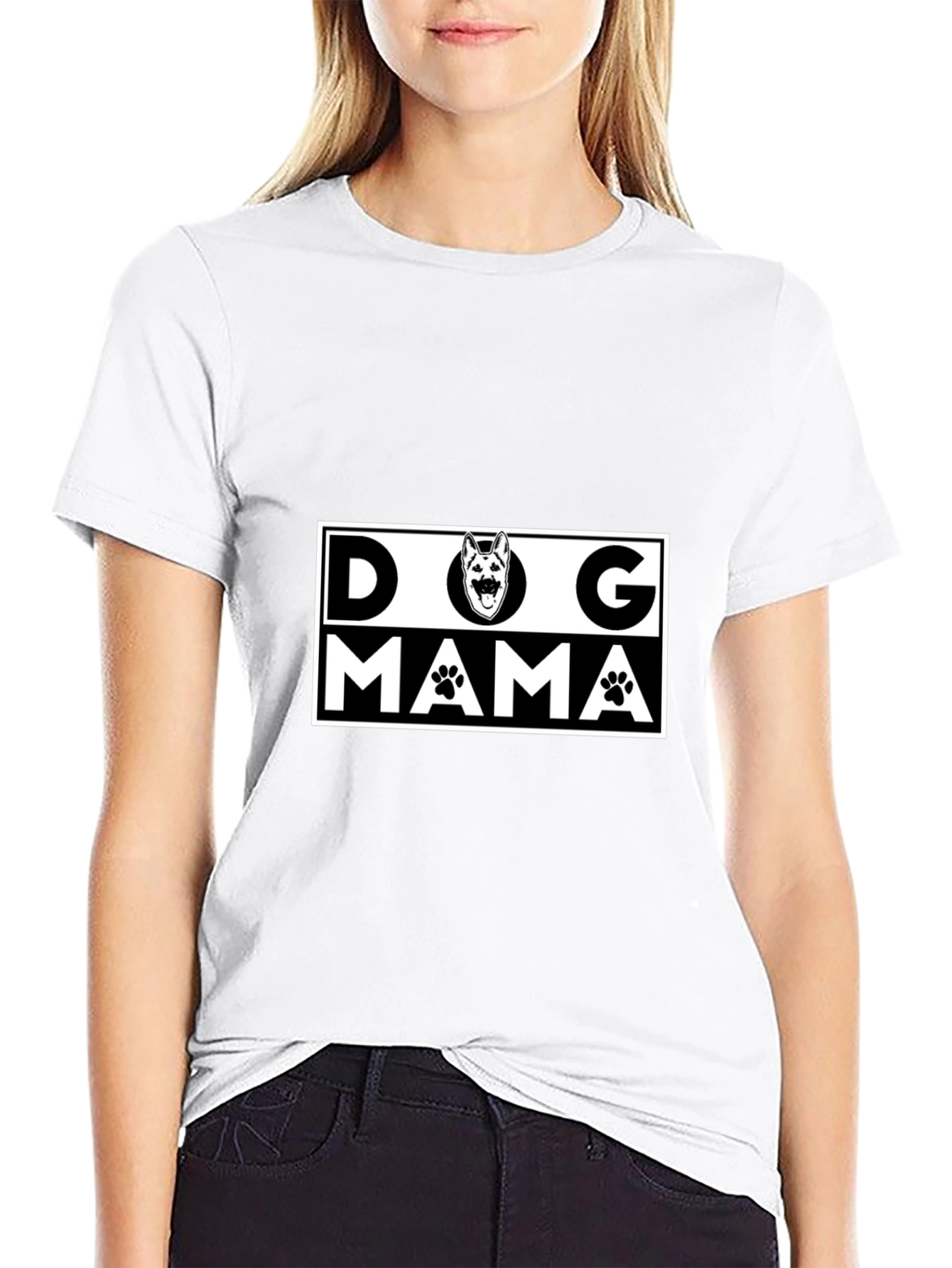 Dog Mama Graphic Tee - Cute Pet Lover Shirt