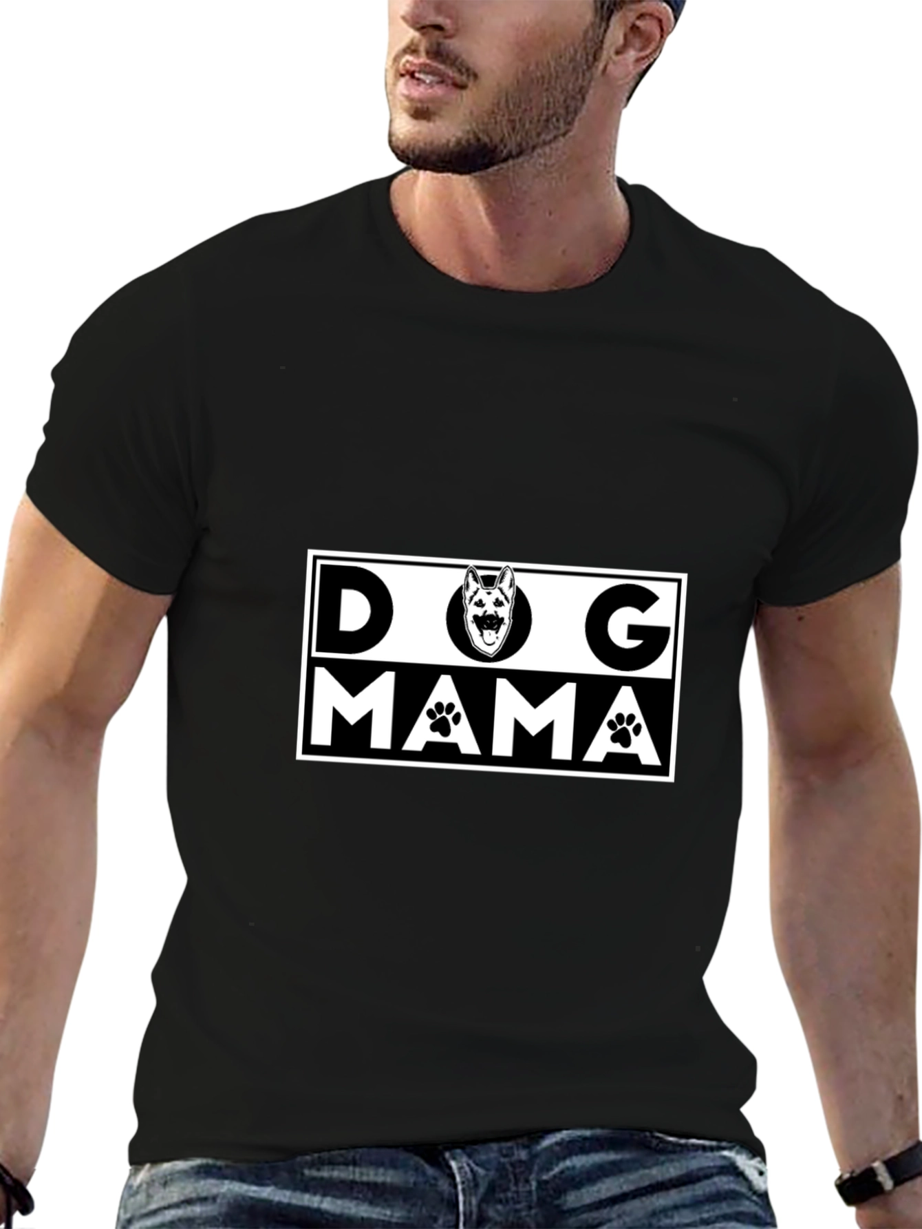 Dog Mama Graphic Tee - Cute Pet Lover Shirt