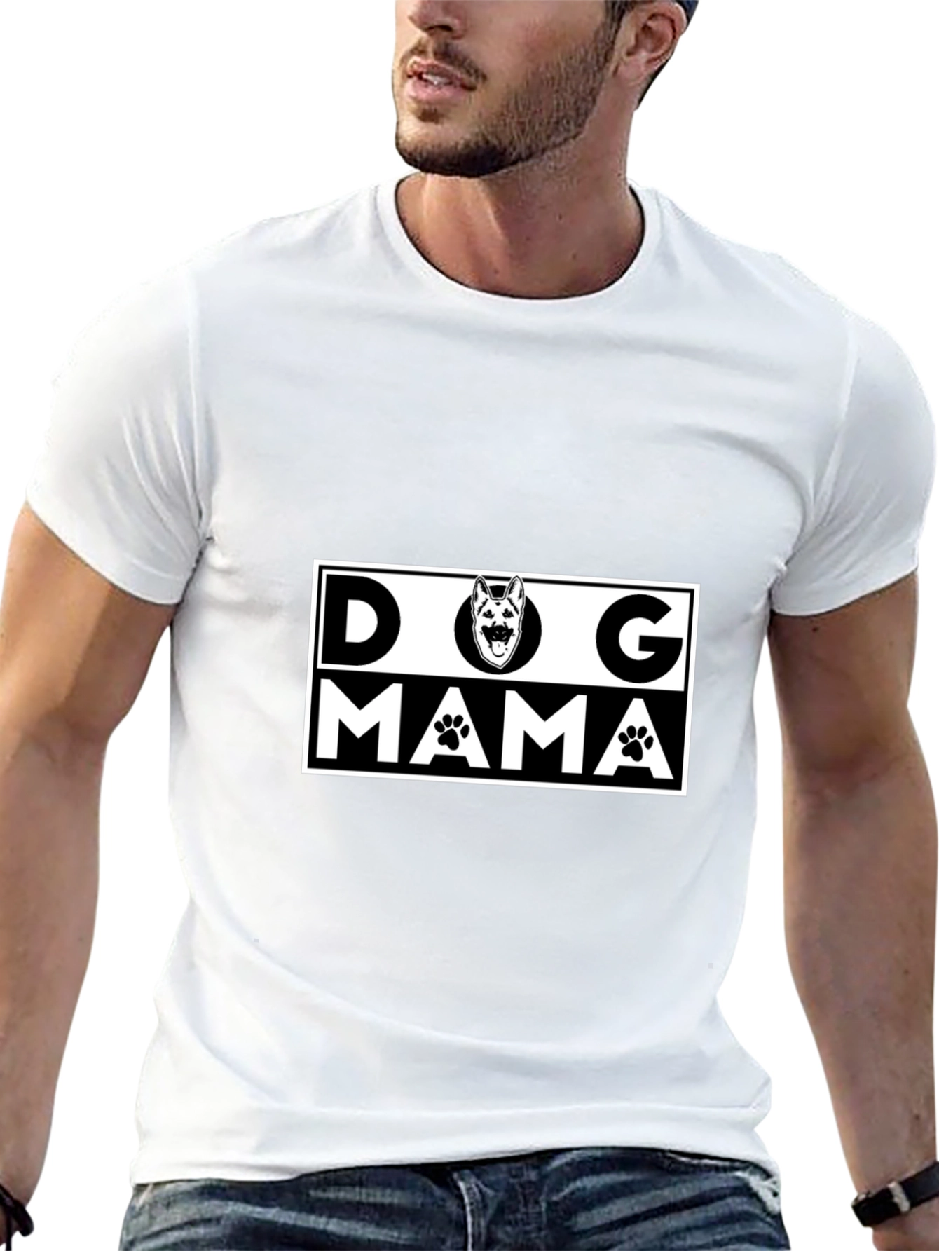 Dog Mama Graphic Tee - Cute Pet Lover Shirt