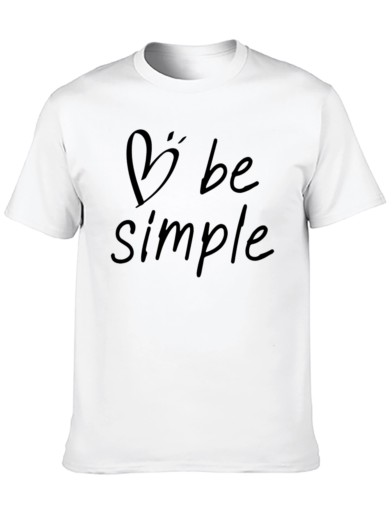 Be Simple Graphic T-Shirt - Casual Black Tee