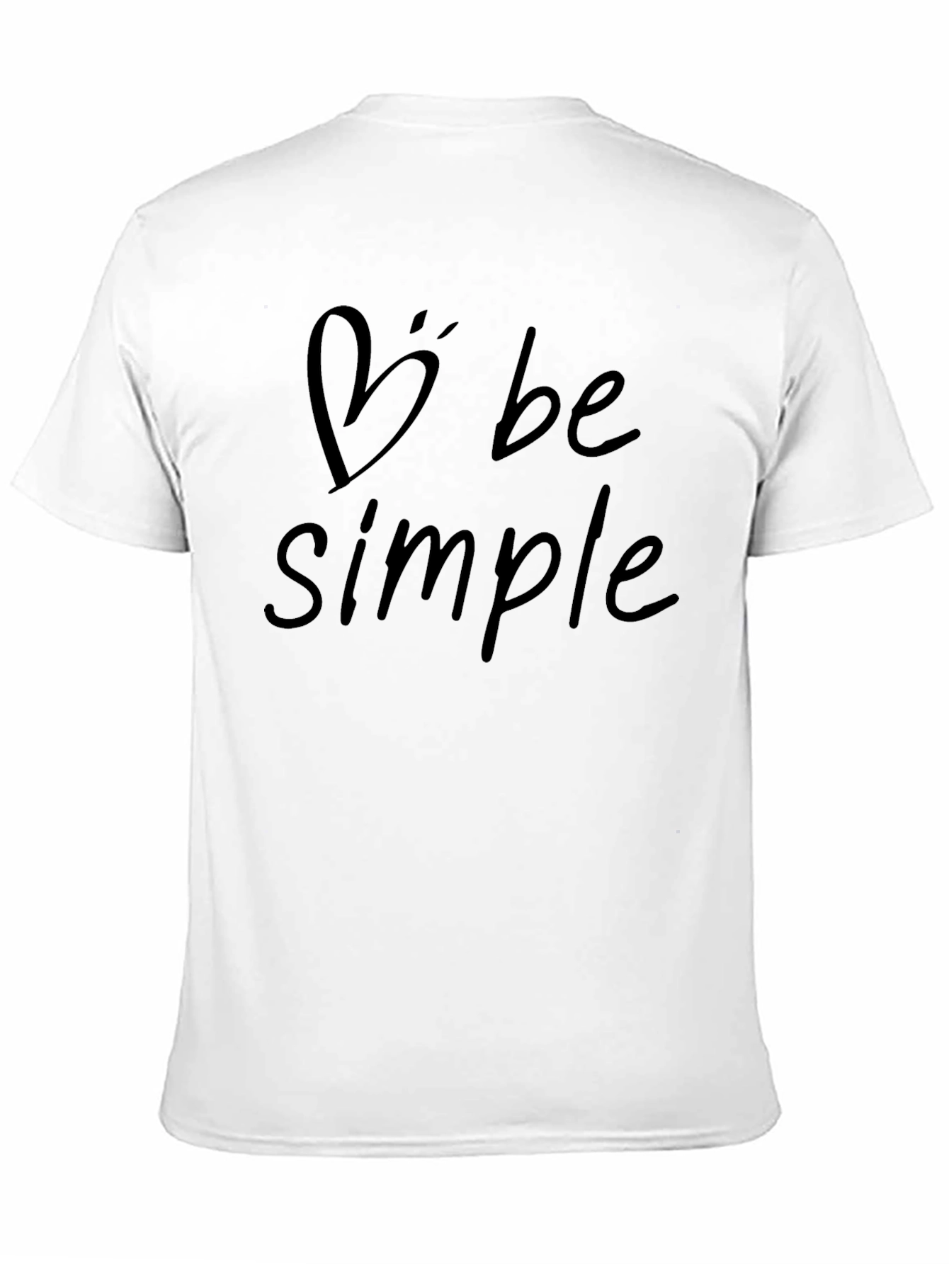 Be Simple Graphic T-Shirt - Casual Black Tee