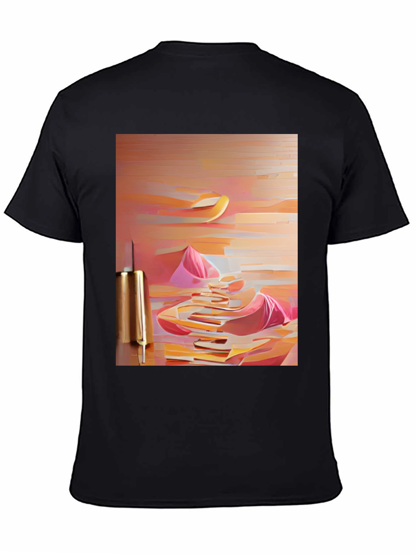Abstract Art Black T-Shirt - Modern Graphic Tee