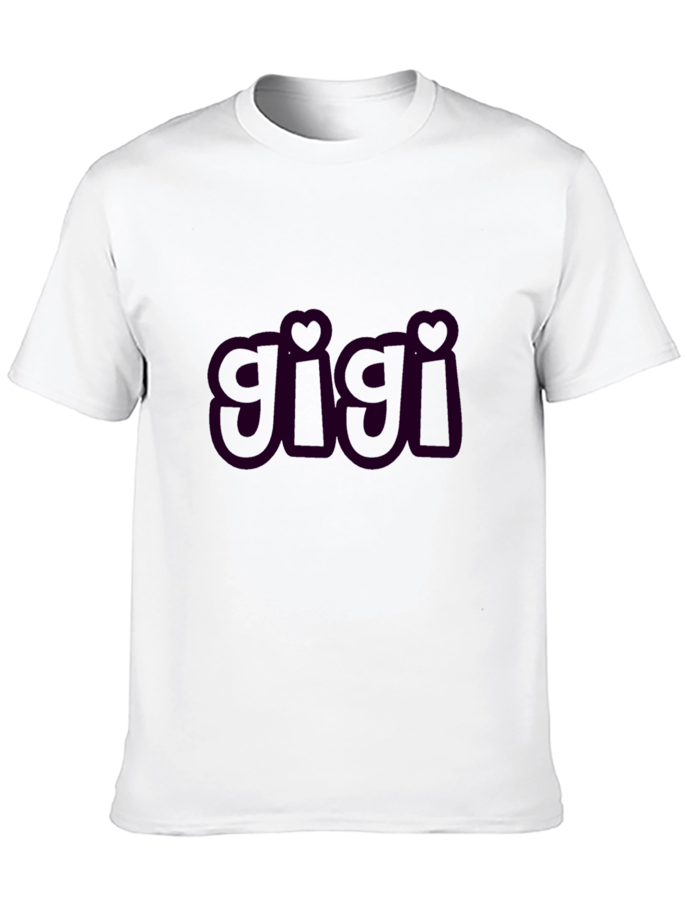 Gigi Heart Tee - Black Cotton Comfort