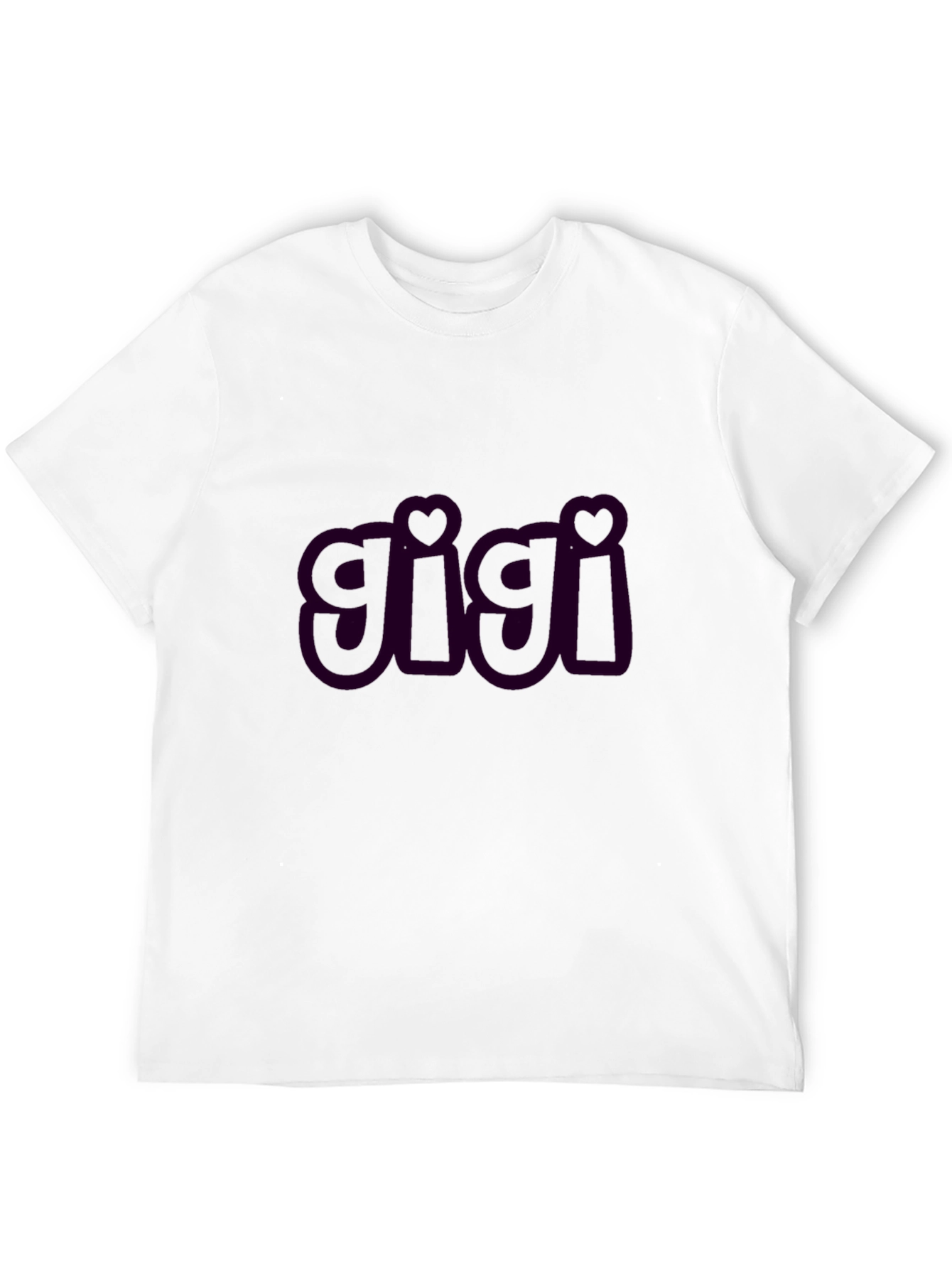 Gigi Heart Tee - Black Cotton Comfort