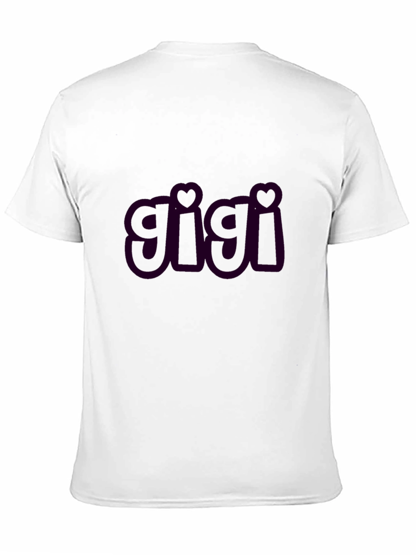 Gigi Heart Tee - Black Cotton Comfort