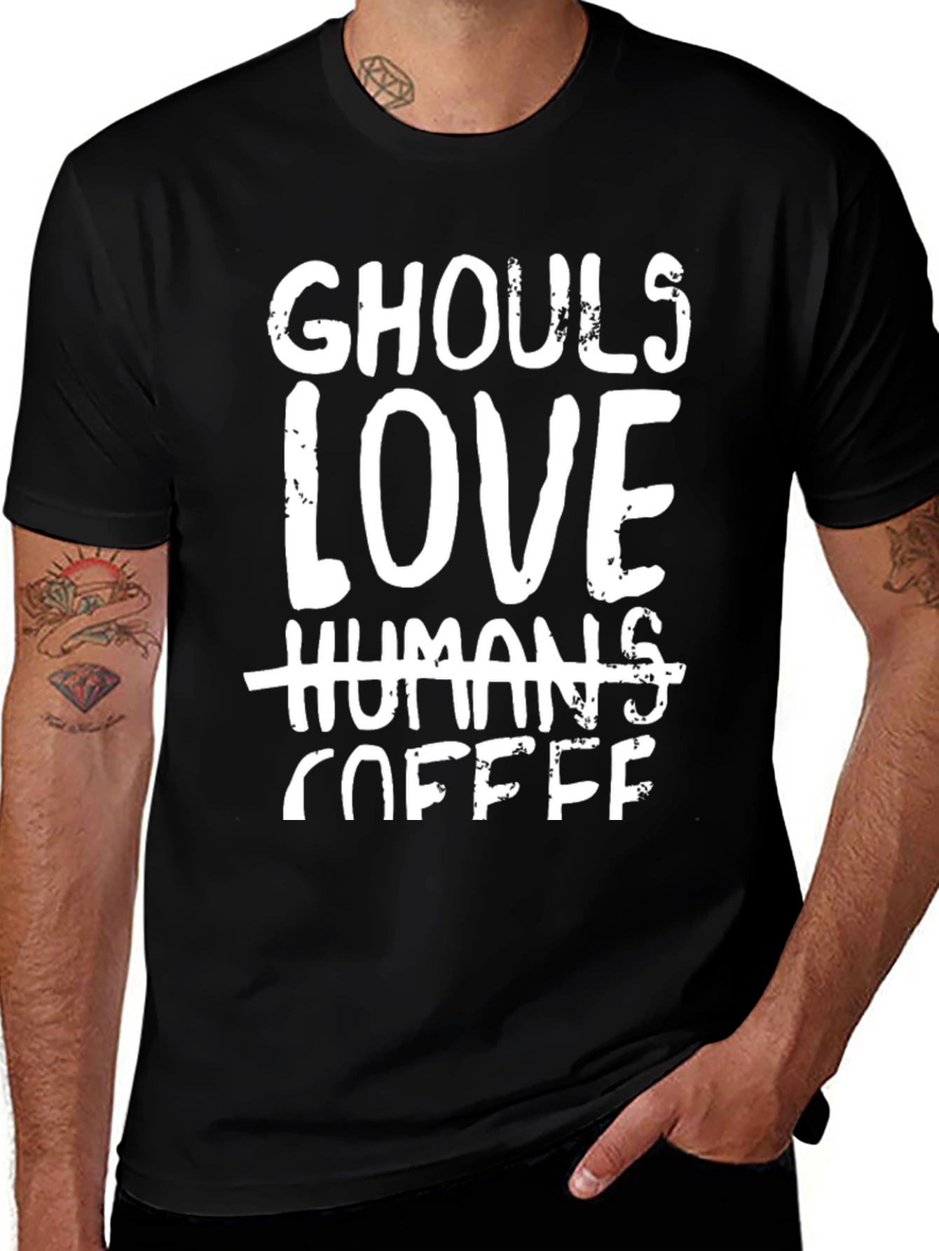 Ghouls Love Coffee T-Shirt - Funny Halloween Tee